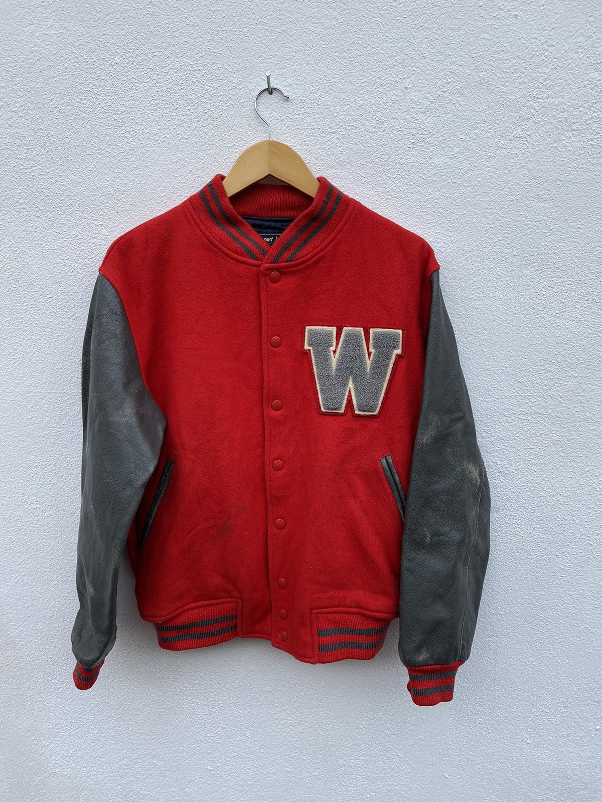 Vintage Vintage Way Out Varsity jacket big embroidery logo Size US L / EU 52-54 / 3 - 1 Thumbnail