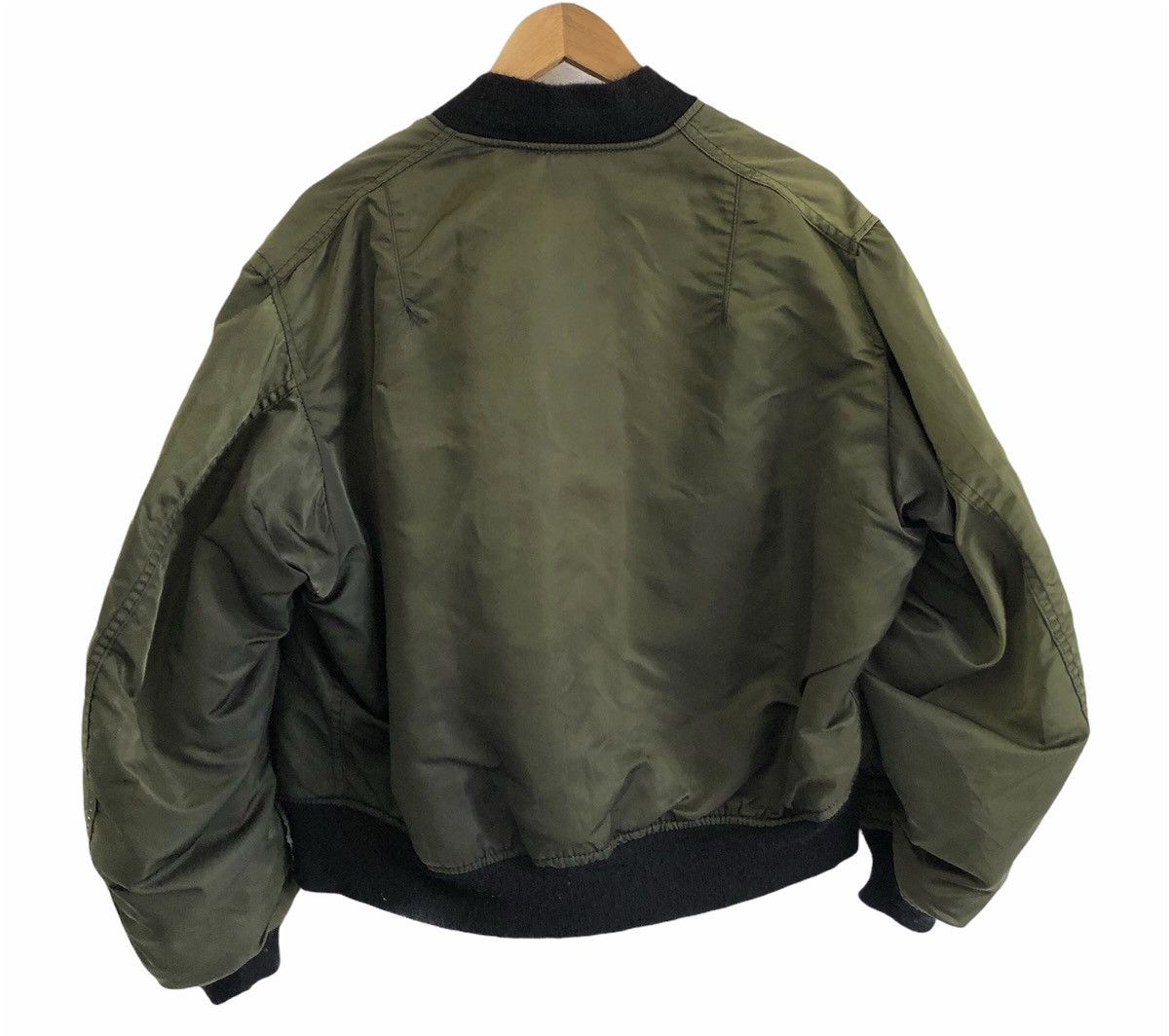 Alpha Industries VINTAGE MA-1 Alpha Industries Flying Military Bomber Jacket Size US XL / EU 56 / 4 - 3 Thumbnail