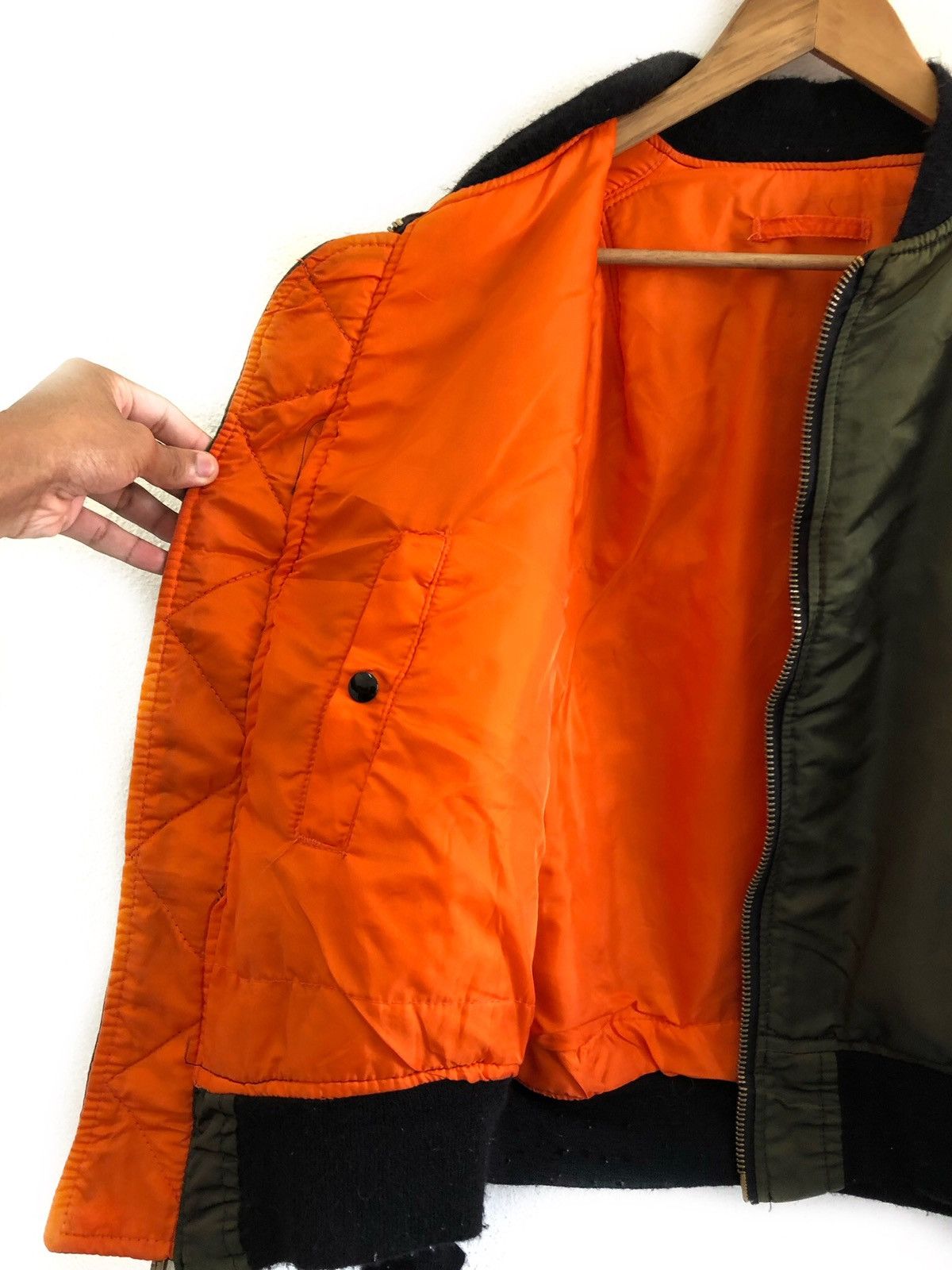 Alpha Industries VINTAGE MA-1 Alpha Industries Flying Military Bomber Jacket Size US XL / EU 56 / 4 - 7 Thumbnail