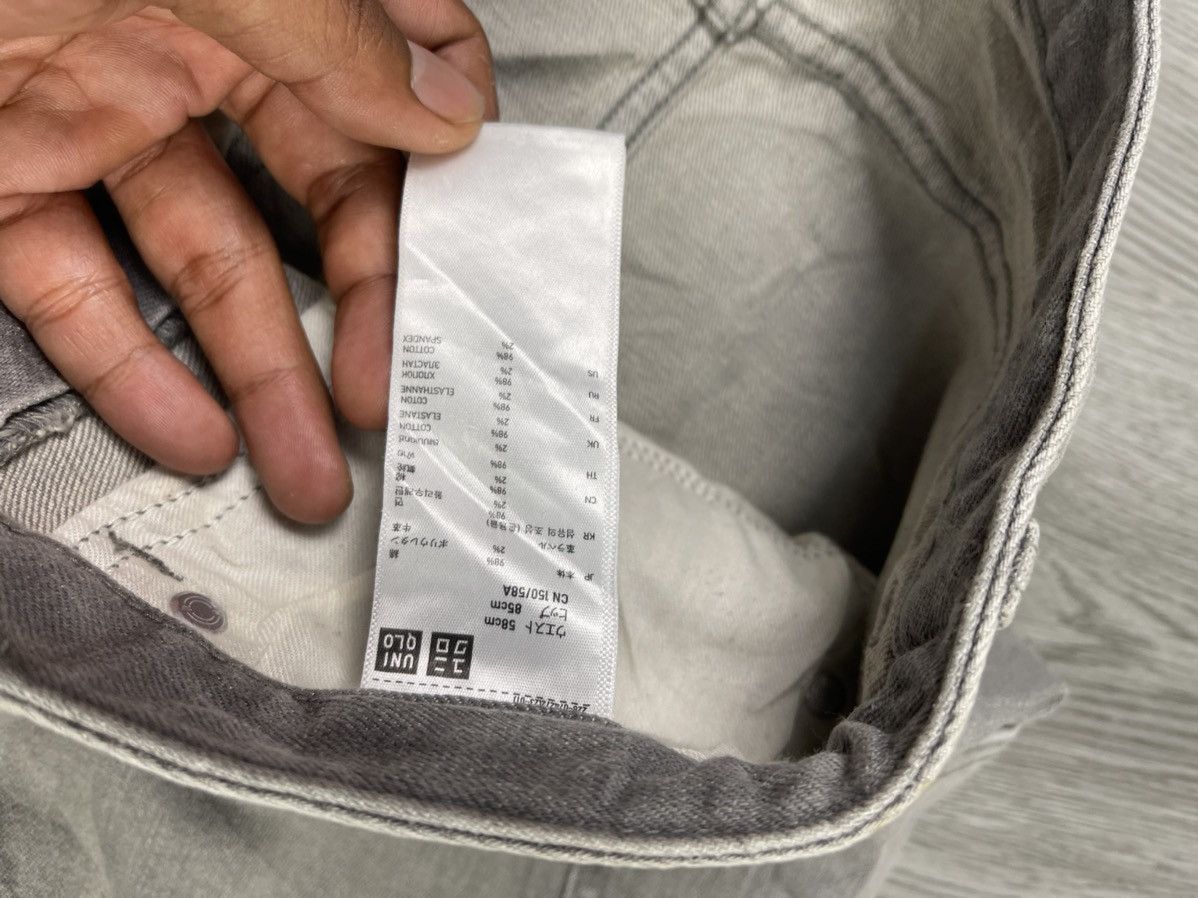 Japanese Brand × Undercover × Uniqlo Undercover Uniqlo stretch grey denim utilities mini skirt Size 28" / US 6 / IT 42 - 6 Thumbnail