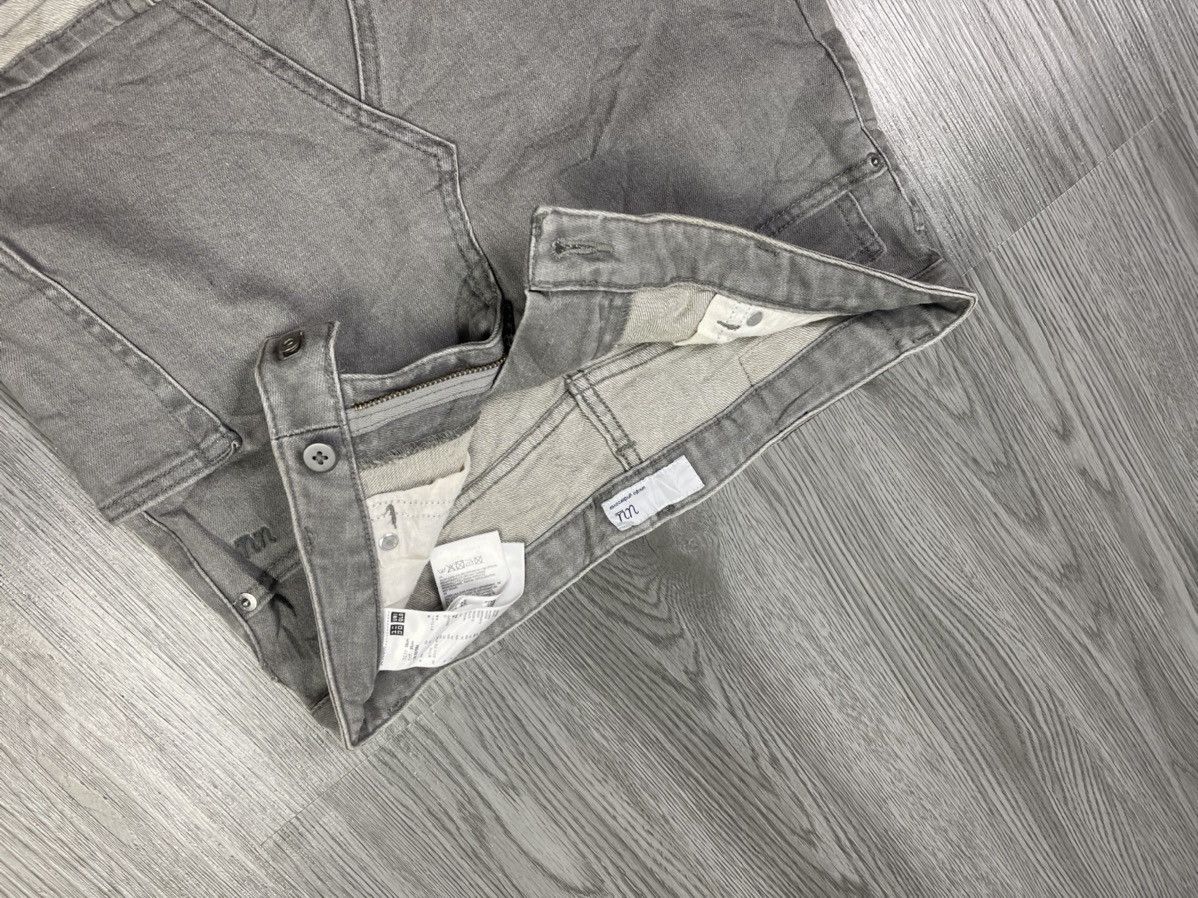 Japanese Brand × Undercover × Uniqlo Undercover Uniqlo stretch grey denim utilities mini skirt Size 28" / US 6 / IT 42 - 8 Thumbnail