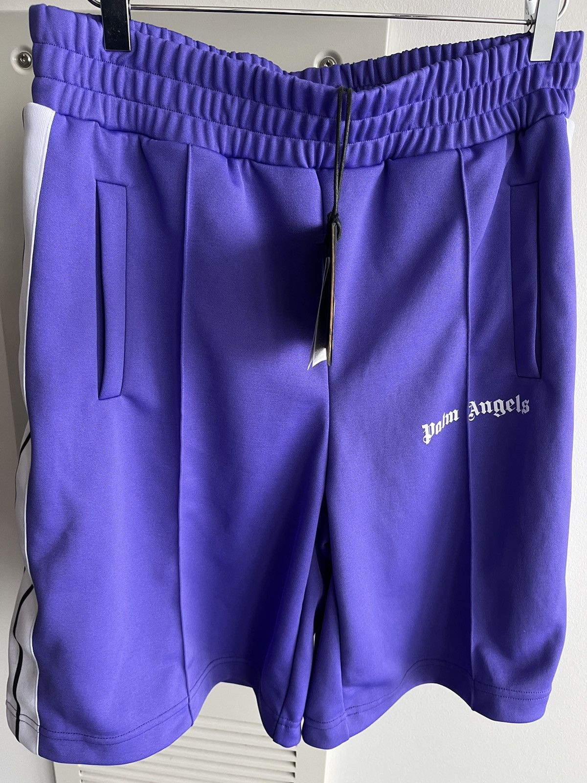 Palm Angels Rare Limited Brand New Super Runway Palm Angels Logo Shorts Size US 34 / EU 50 - 18 Thumbnail