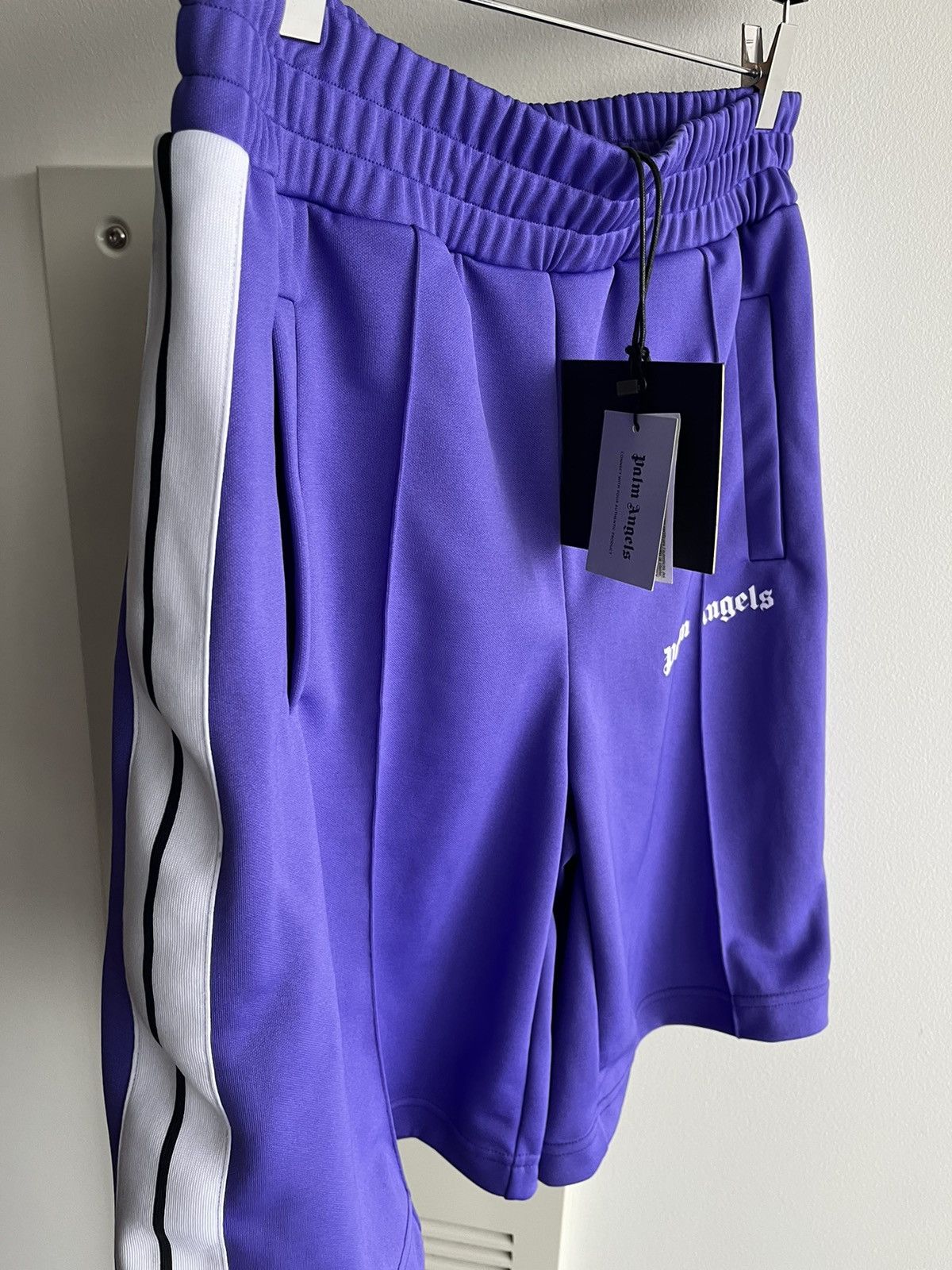 Palm Angels Rare Limited Brand New Super Runway Palm Angels Logo Shorts Size US 34 / EU 50 - 17 Thumbnail