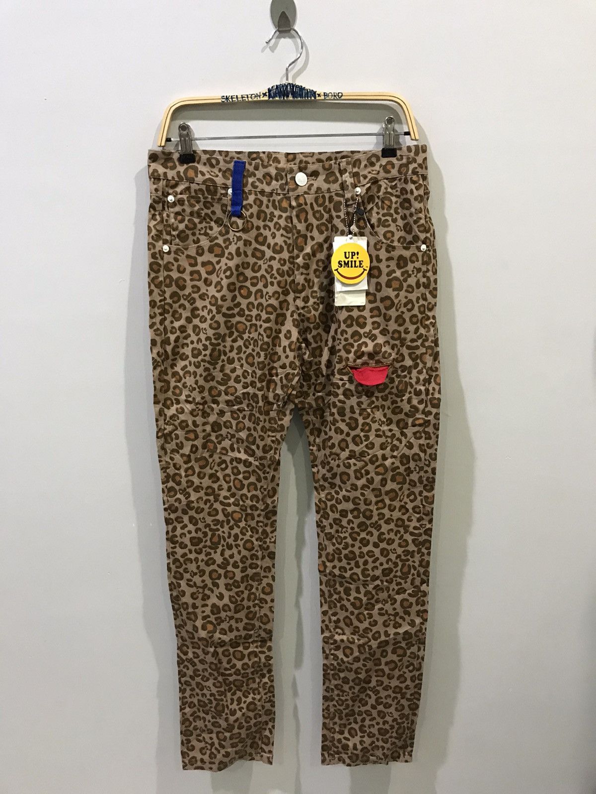 Japanese Brand UP! SMILE Japan Leopard Big Smile Pant Size US 32 / EU 48 - 1 Thumbnail