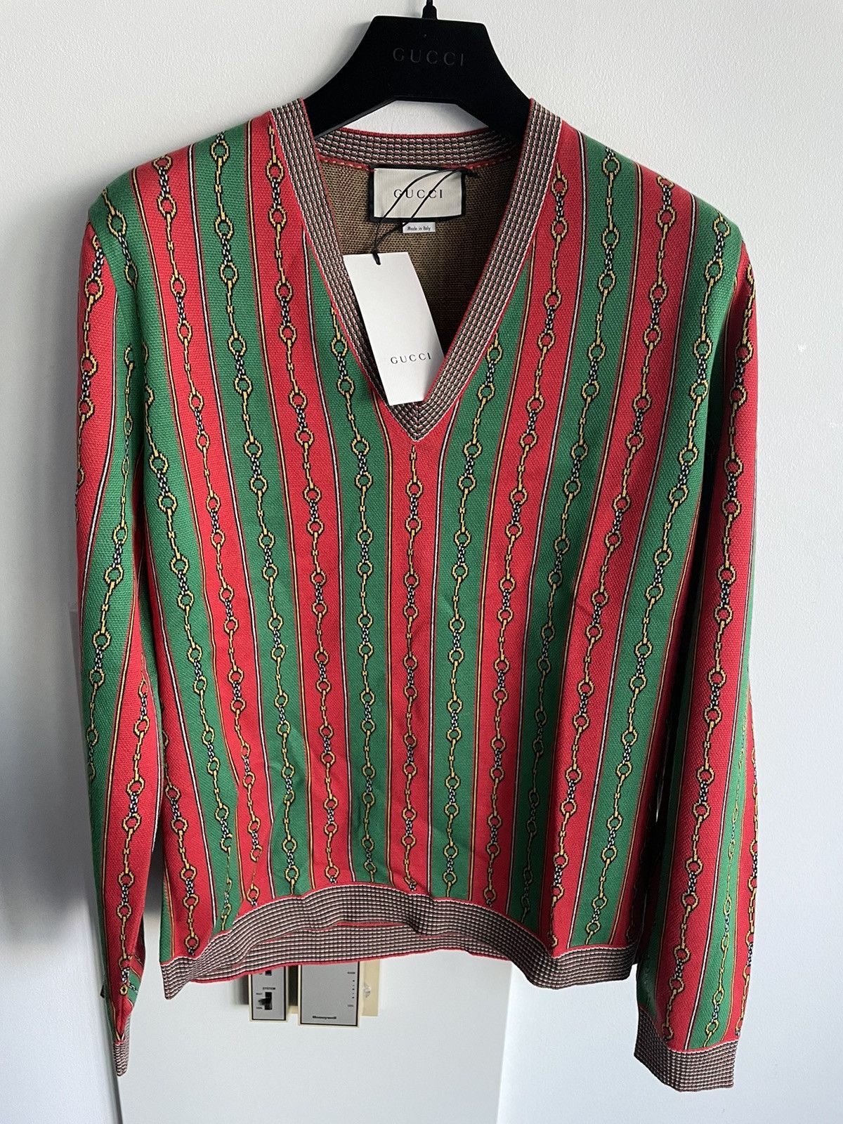 Gucci Rare Runway LimitedEdition Brand New Gucci Horsebit Sweater Size US L / EU 52-54 / 3 - 1 Thumbnail
