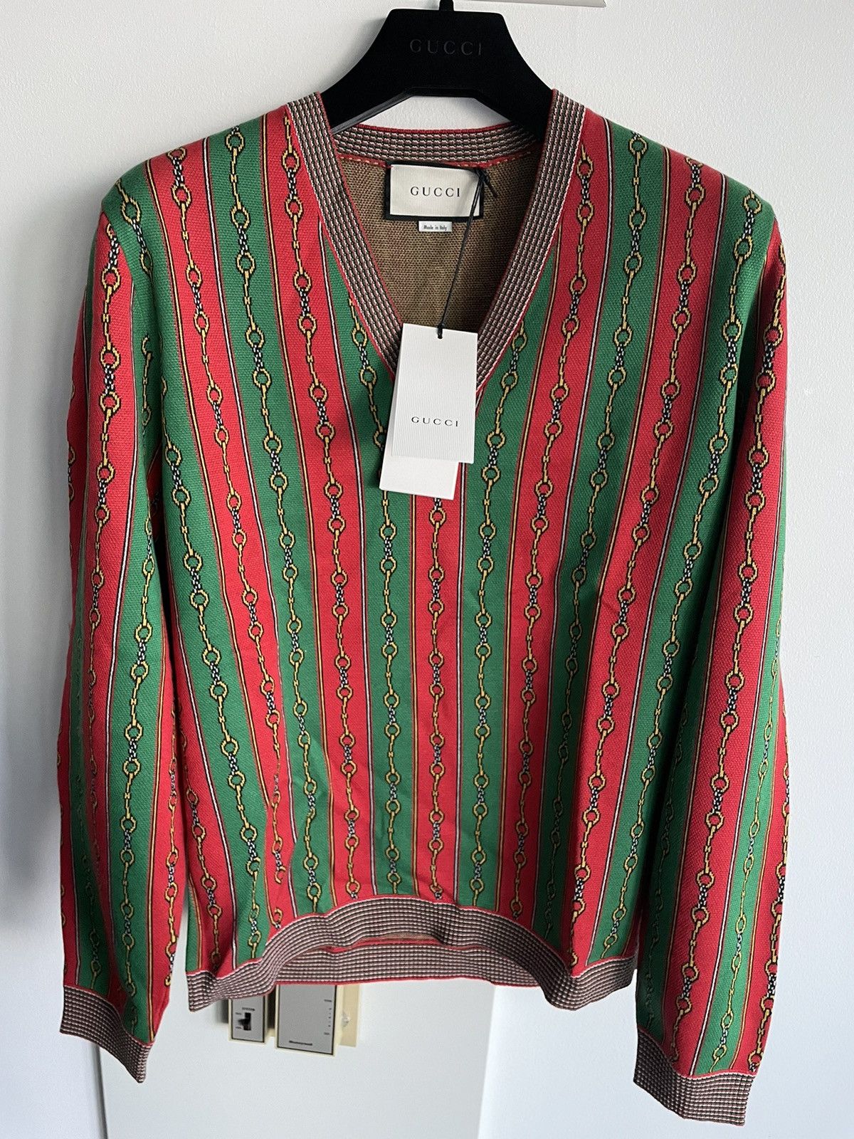 Gucci Rare Runway LimitedEdition Brand New Gucci Horsebit Sweater Size US L / EU 52-54 / 3 - 21 Thumbnail