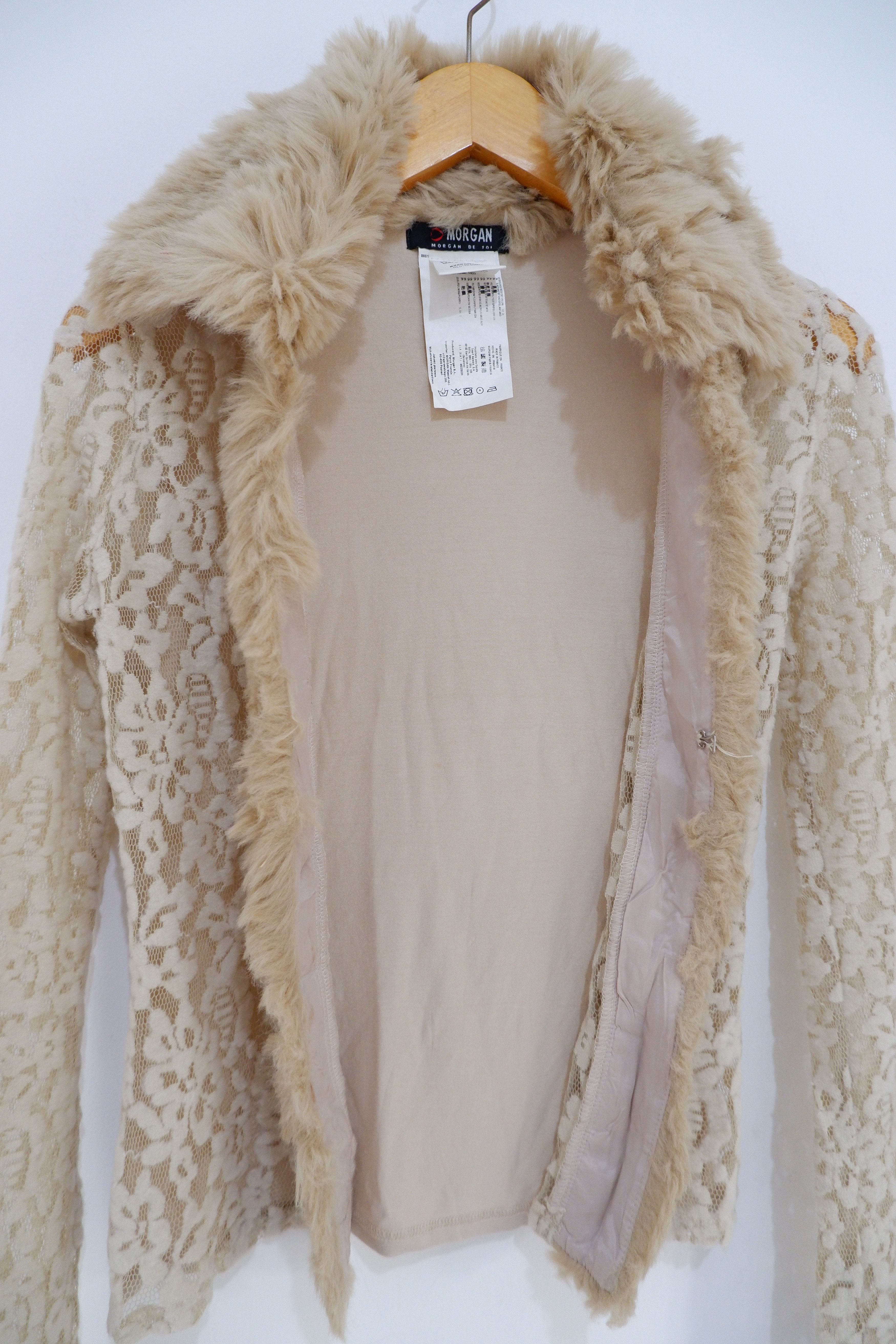 Morgan Homme Vintage 2003 Morgan De Toi Fur Neck Barocade Cardigan Size S / US 4 / IT 40 - 7 Thumbnail