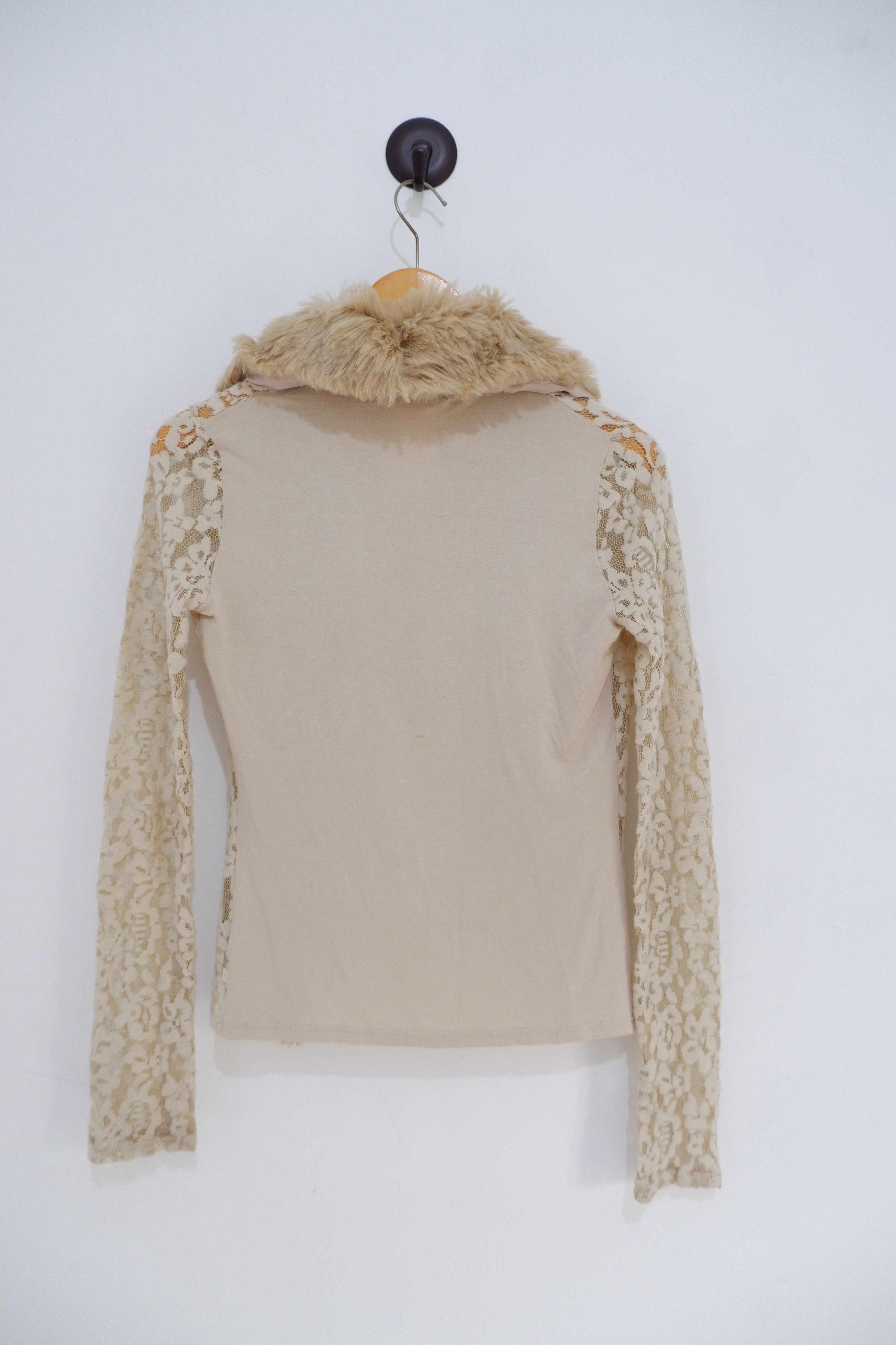 Morgan Homme Vintage 2003 Morgan De Toi Fur Neck Barocade Cardigan Size S / US 4 / IT 40 - 6 Thumbnail