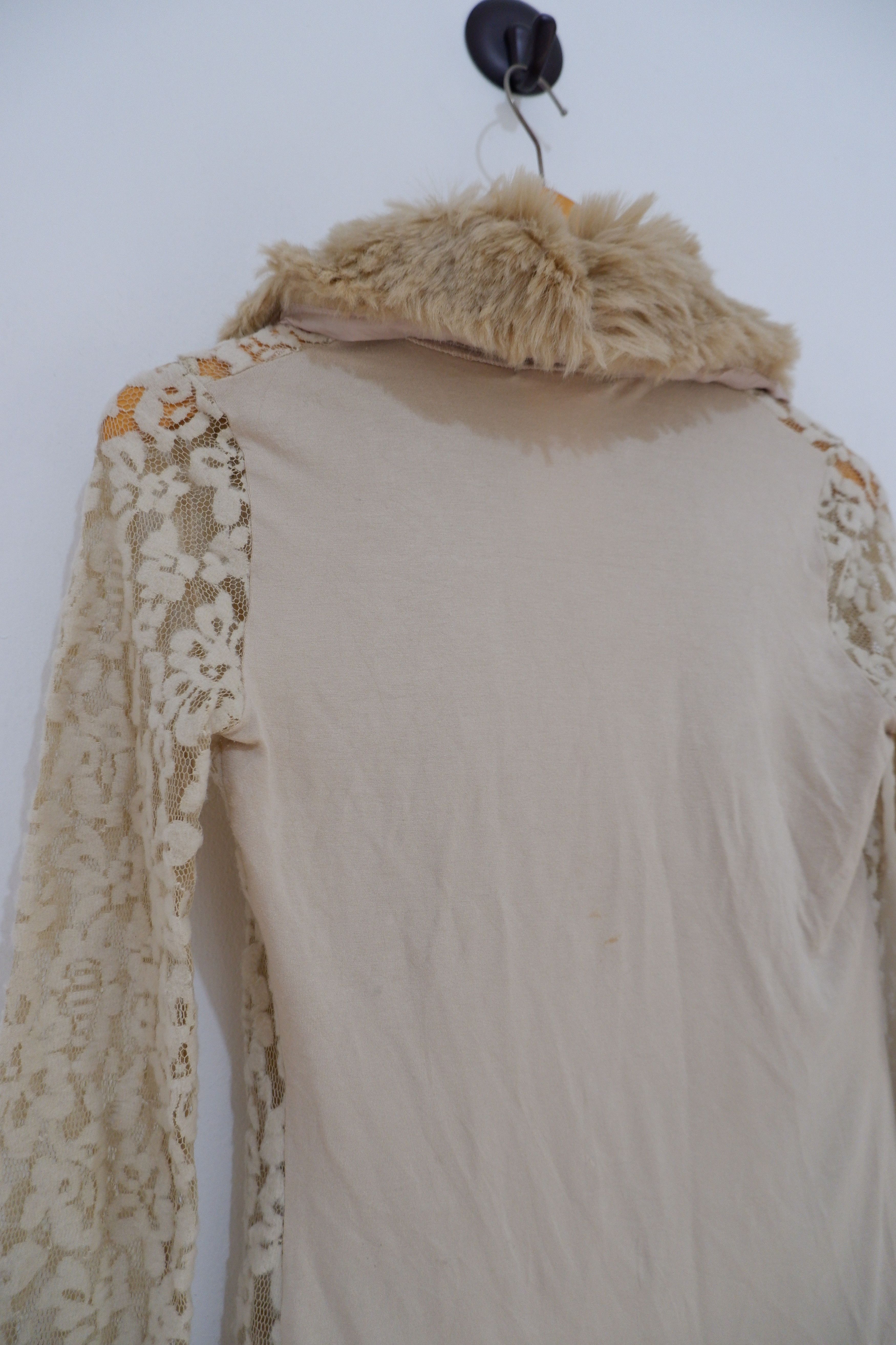Morgan Homme Vintage 2003 Morgan De Toi Fur Neck Barocade Cardigan Size S / US 4 / IT 40 - 8 Thumbnail