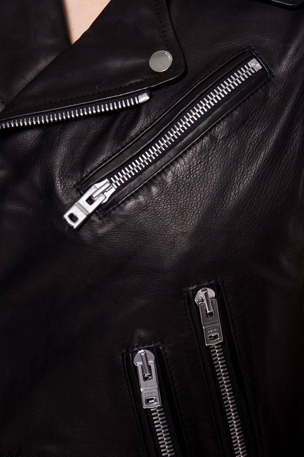 Amiri $3200 AMIRI Black Fringed Women's Biker Leather Vest Size M / US 6-8 / IT 42-44 - 10 Thumbnail