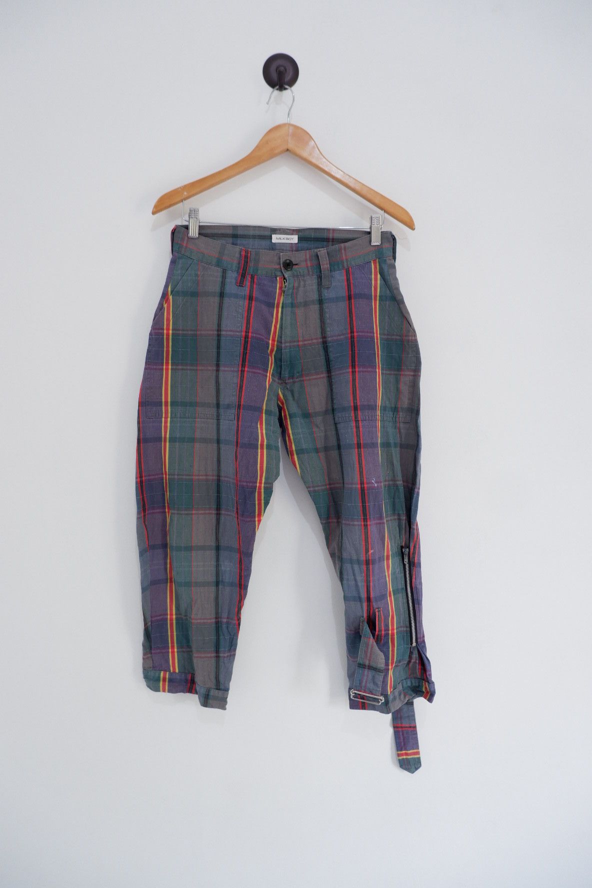 20471120 Vintage MILKBOY Bondage Cropped 7/8 Pants Size US 30 / EU 46 - 2 Thumbnail