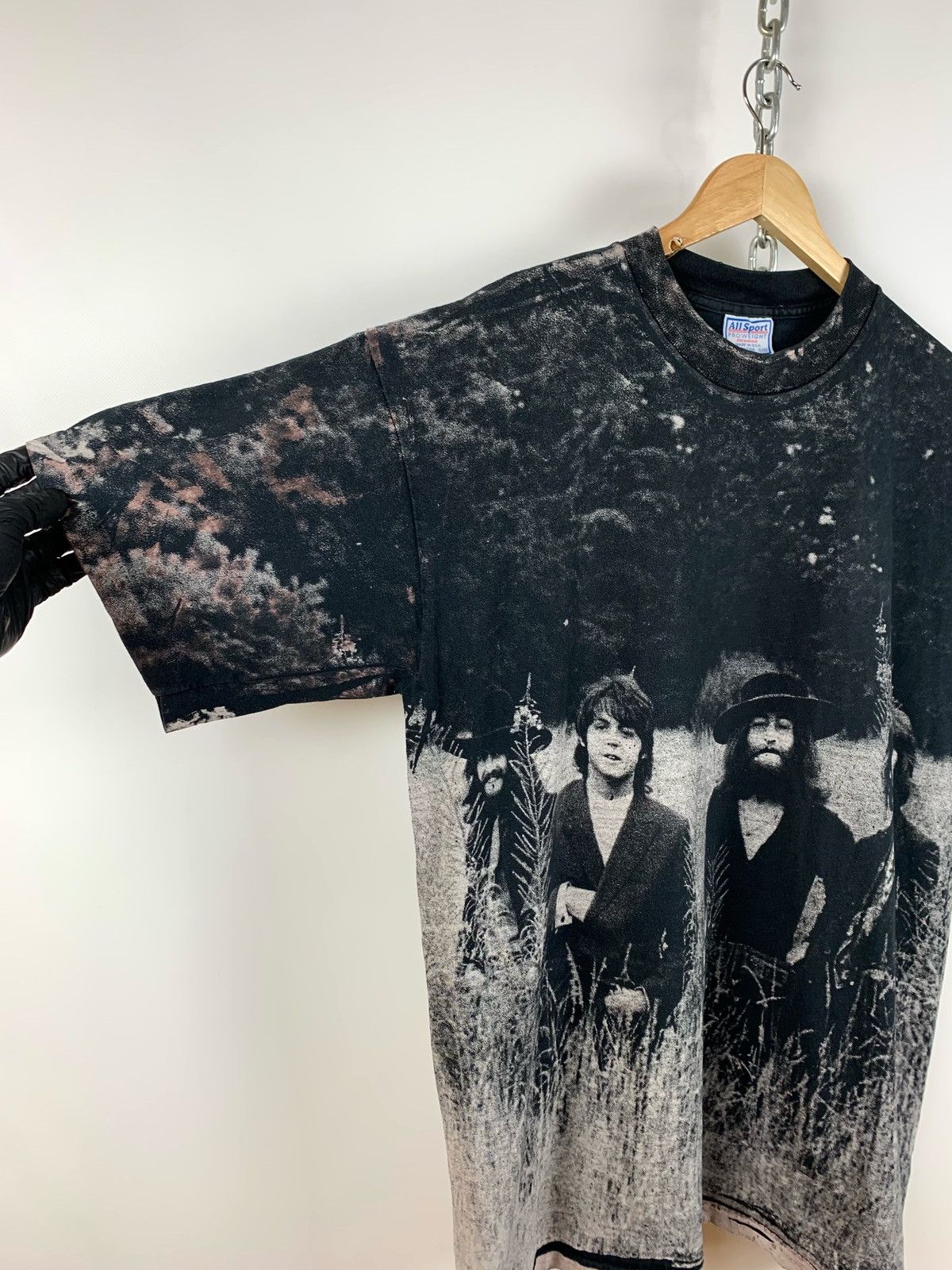 Band Tees 1995 Vintage The Beatles All Over Print Single Stitch Tee Size US XL / EU 56 / 4 - 8 Thumbnail