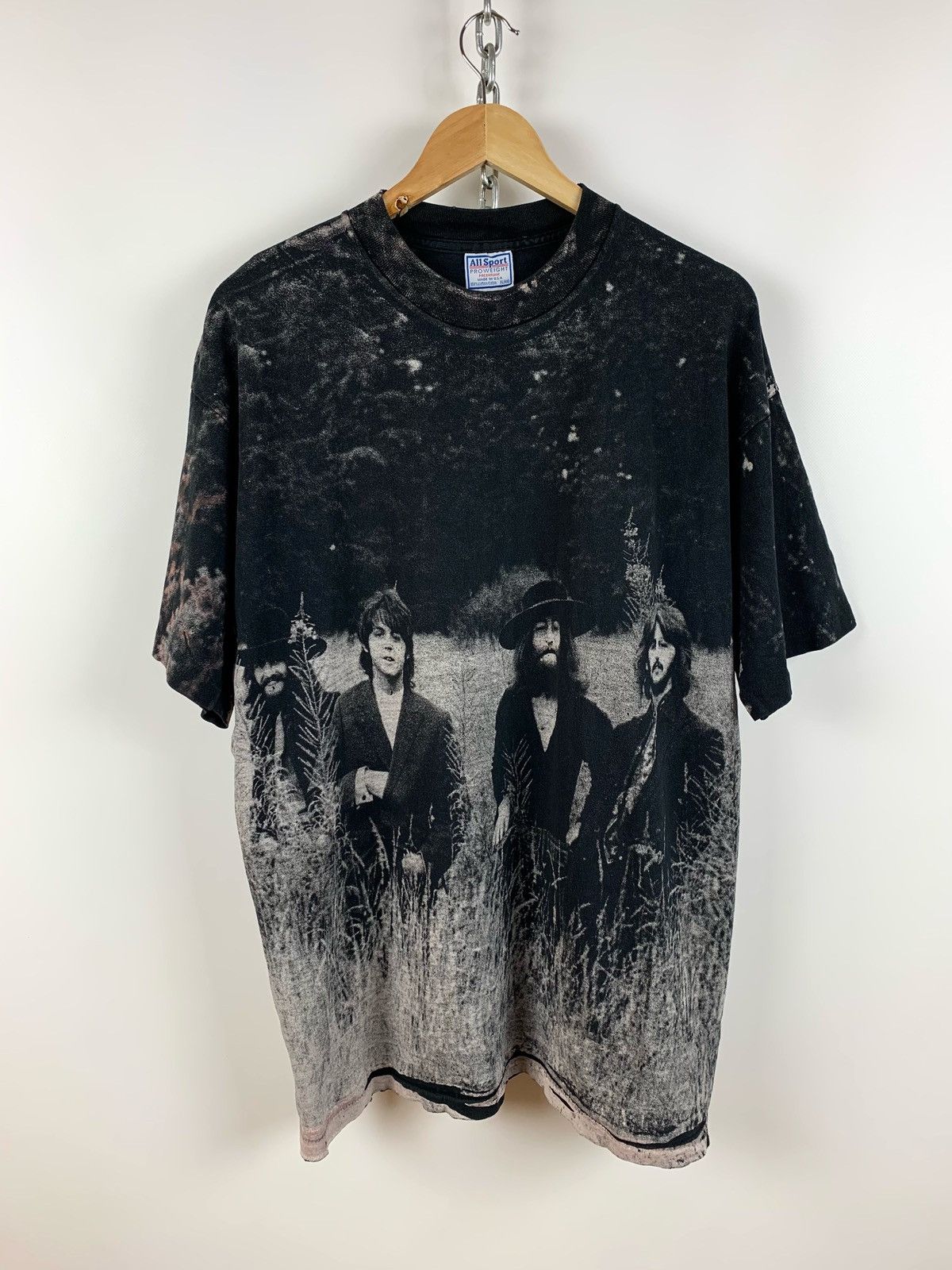 Band Tees 1995 Vintage The Beatles All Over Print Single Stitch Tee Size US XL / EU 56 / 4 - 1 Thumbnail