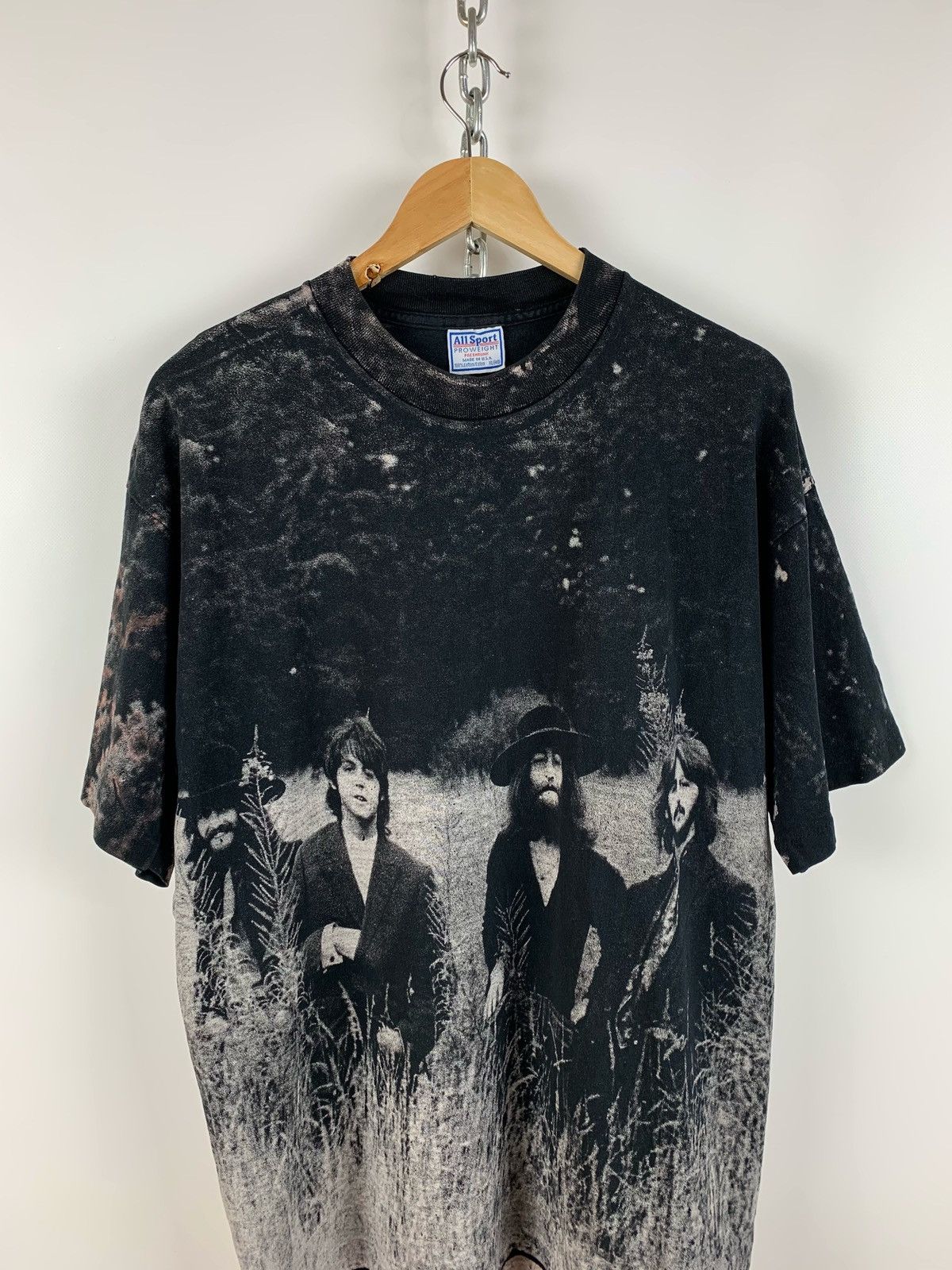 Band Tees 1995 Vintage The Beatles All Over Print Single Stitch Tee Size US XL / EU 56 / 4 - 3 Thumbnail