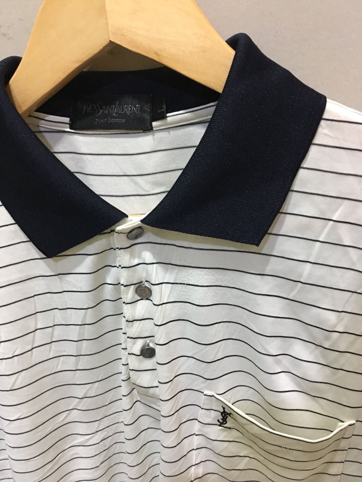 Designer × Yves Saint Laurent Yves Saint Laurent Pour Homme Polos Plaid Tartan Shirt Size US L / EU 52-54 / 3 - 3 Thumbnail