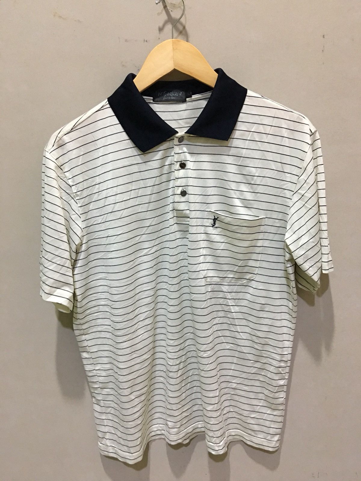 Designer × Yves Saint Laurent Yves Saint Laurent Pour Homme Polos Plaid Tartan Shirt Size US L / EU 52-54 / 3 - 1 Thumbnail