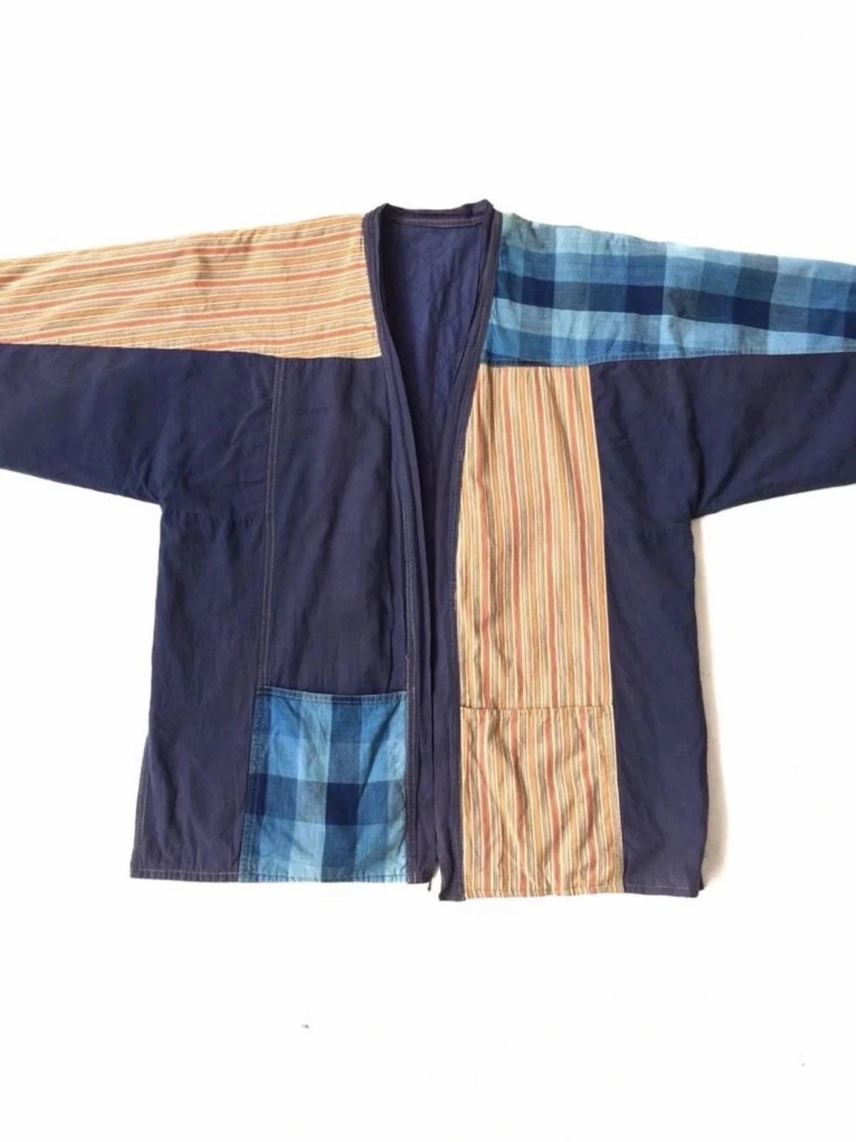 Japanese Brand × Vintage Vintage Patchwork Kimono Jacket Size US L / EU 52-54 / 3 - 2 Thumbnail