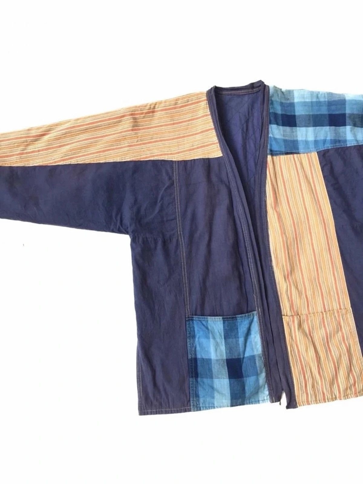 Japanese Brand × Vintage Vintage Patchwork Kimono Jacket Size US L / EU 52-54 / 3 - 3 Thumbnail