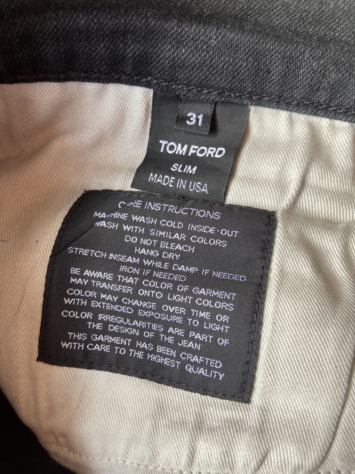 Tom Ford Tom Ford 31 Slim Japanese denim jeans Size US 31 - 6 Thumbnail