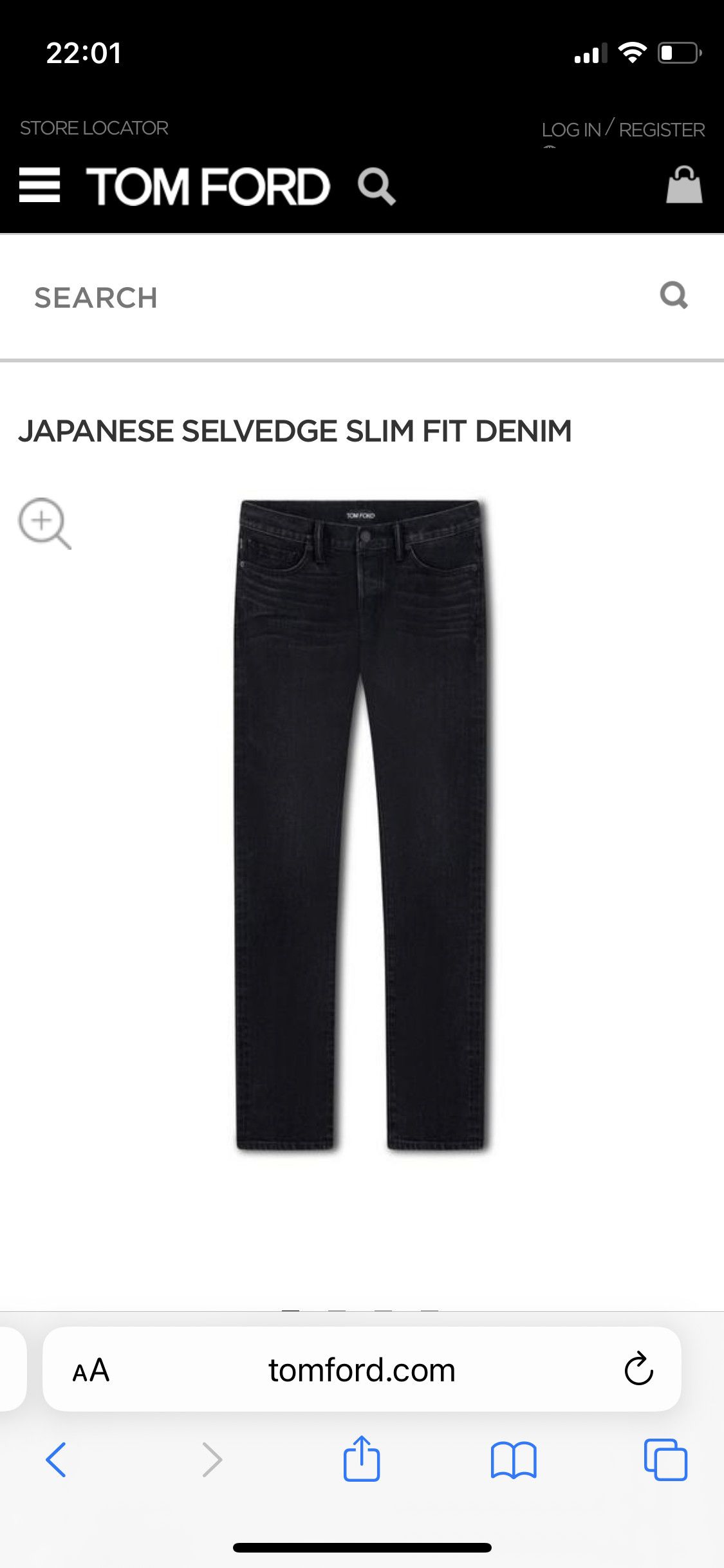 Tom Ford Tom Ford 31 Slim Japanese denim jeans Size US 31 - 9 Thumbnail