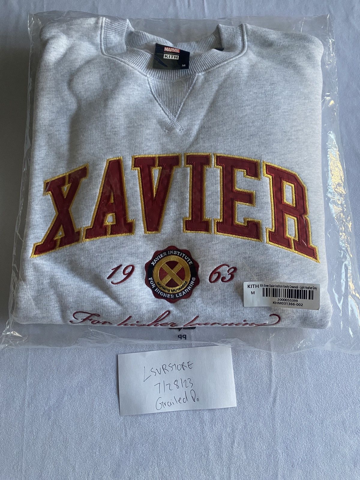 Kith Marvel | KITH for X-Men Xavier Institute Varsity Crewneck M 
