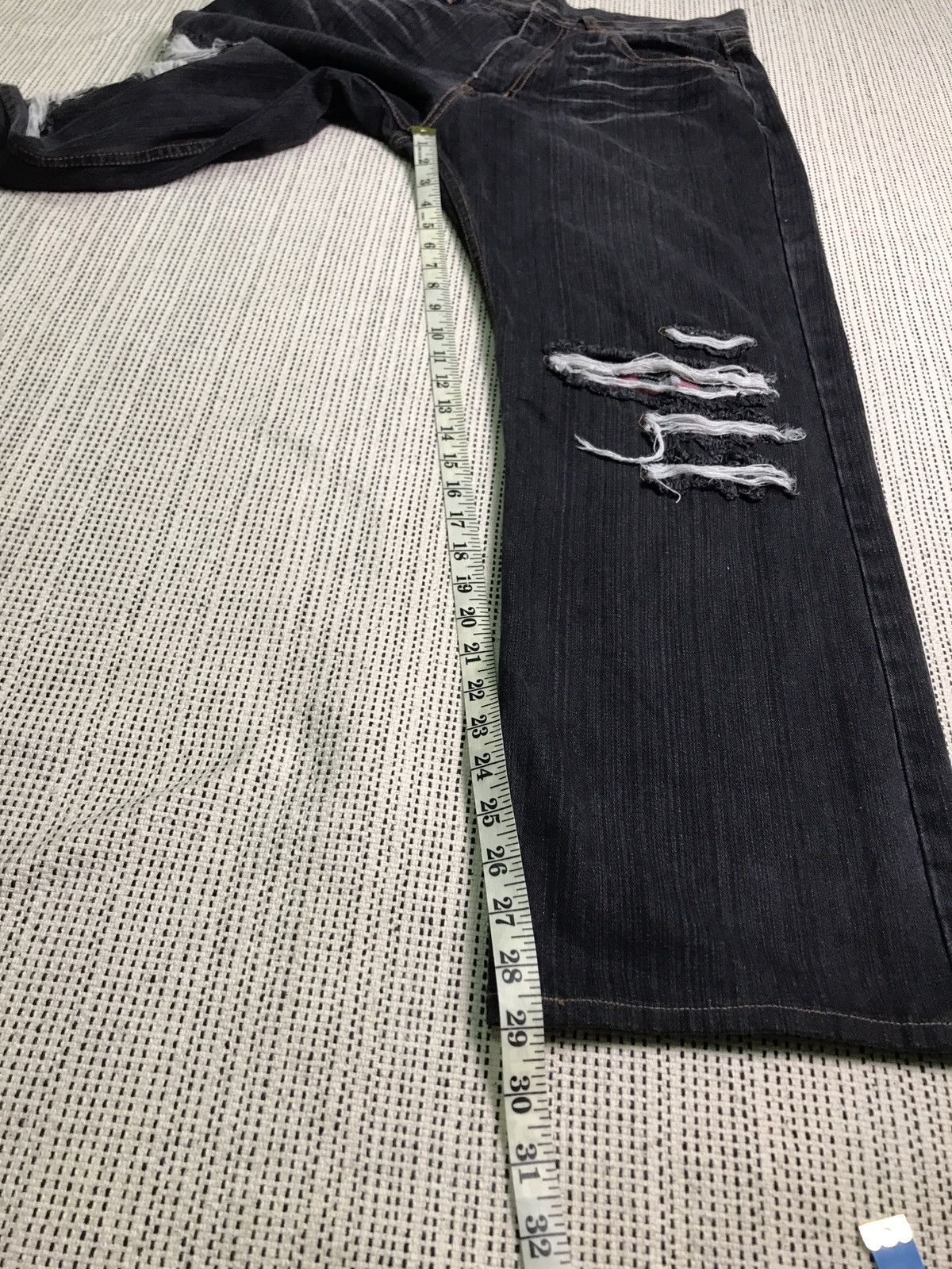 If Six Was Nine × Japanese Brand VERY RARE DISTRESSED ‼️NYLAUS JEANS JAPANESE BRAND Size US 32 / EU 48 - 9 Thumbnail