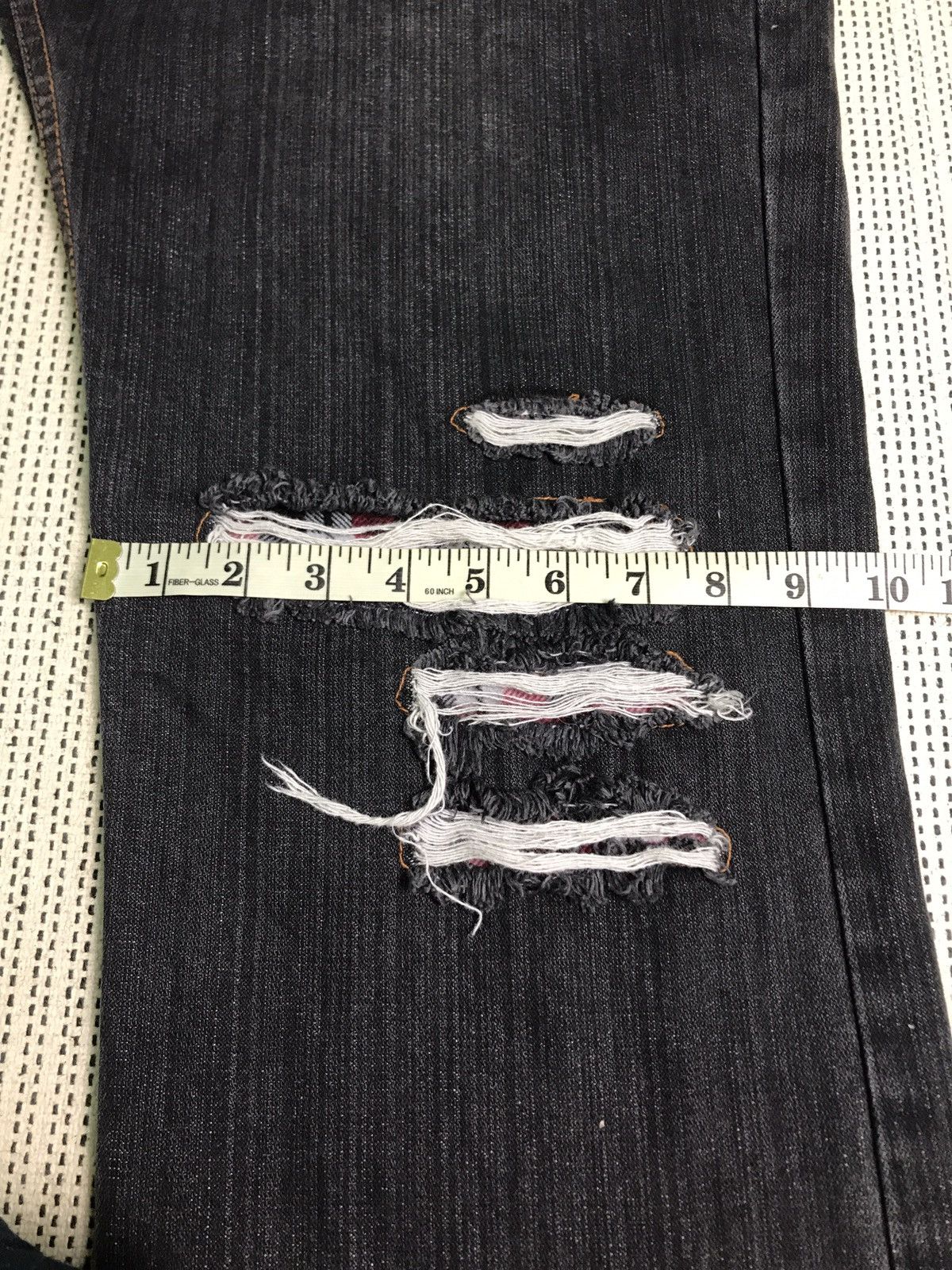 If Six Was Nine × Japanese Brand VERY RARE DISTRESSED ‼️NYLAUS JEANS JAPANESE BRAND Size US 32 / EU 48 - 11 Thumbnail
