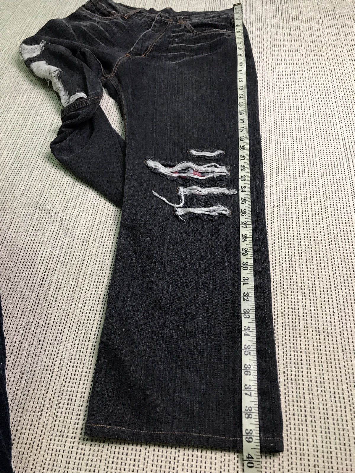 If Six Was Nine × Japanese Brand VERY RARE DISTRESSED ‼️NYLAUS JEANS JAPANESE BRAND Size US 32 / EU 48 - 8 Thumbnail
