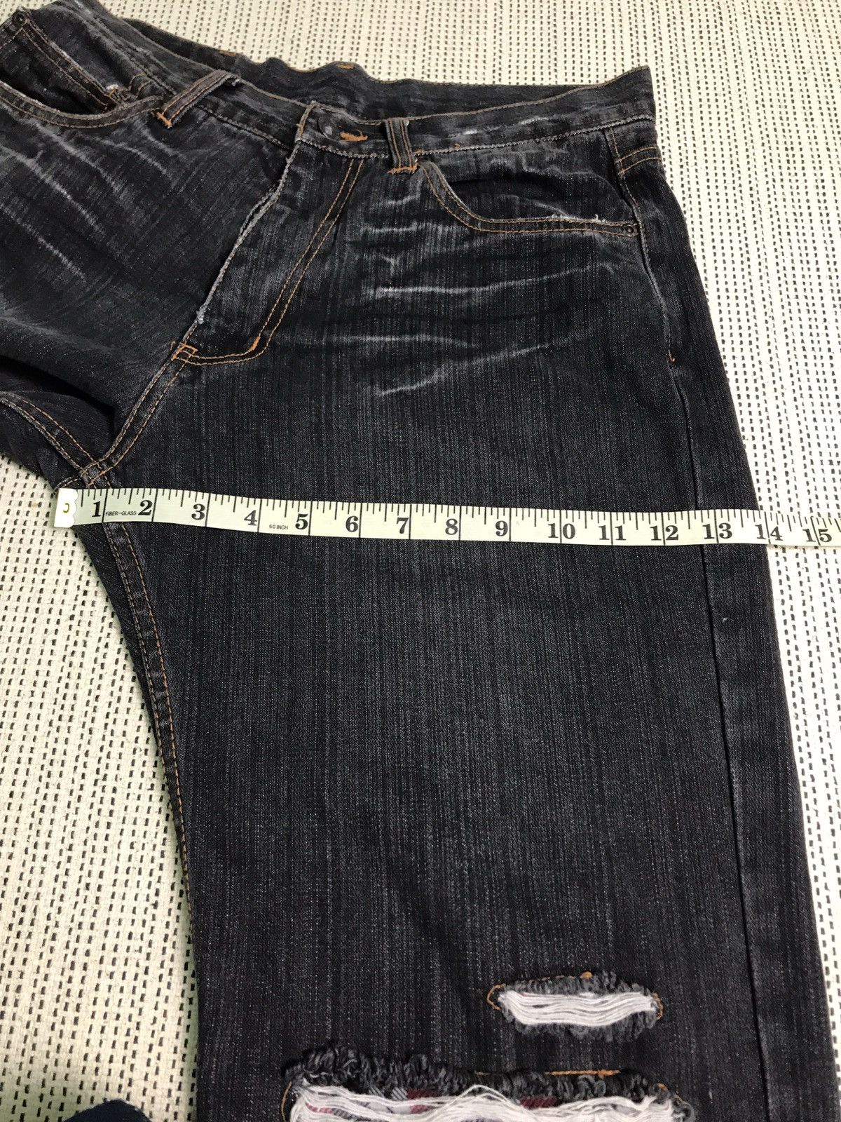 If Six Was Nine × Japanese Brand VERY RARE DISTRESSED ‼️NYLAUS JEANS JAPANESE BRAND Size US 32 / EU 48 - 10 Thumbnail