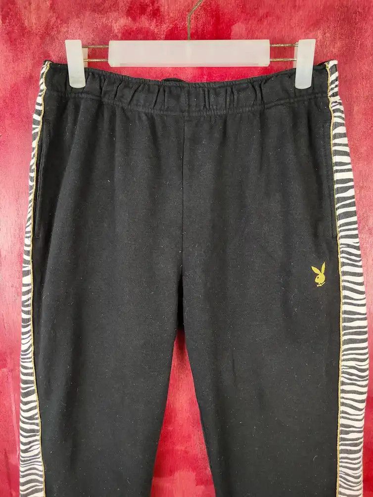 Playboy × Vintage Playboy Black jogger sweatpants Pants #S564 Size US 31 - 13 Thumbnail