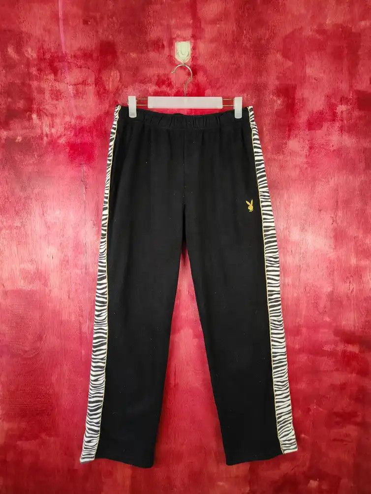 Playboy × Vintage Playboy Black jogger sweatpants Pants #S564 Size US 31 - 14 Thumbnail