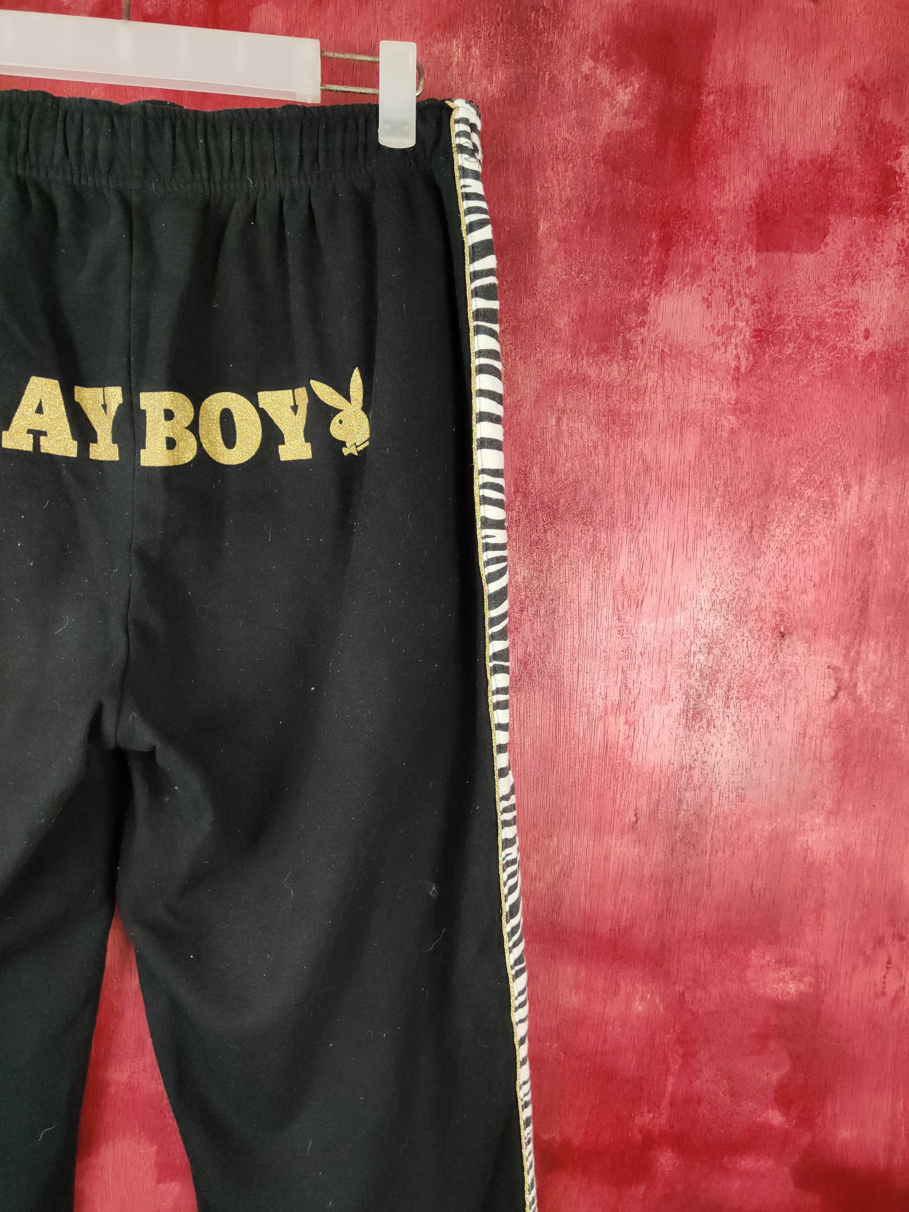 Playboy × Vintage Playboy Black jogger sweatpants Pants #S564 Size US 31 - 5 Thumbnail