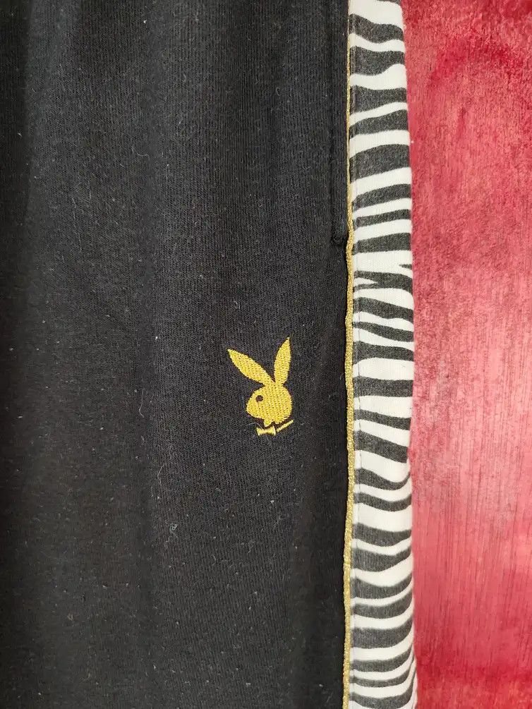 Playboy × Vintage Playboy Black jogger sweatpants Pants #S564 Size US 31 - 10 Thumbnail