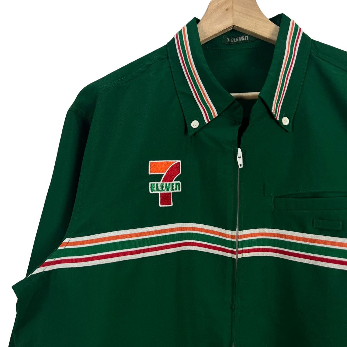Japanese Brand VINTAGE 7-ELEVEN JAPAN BIG LOGO WORKERS WEAR Size US L / EU 52-54 / 3 - 6 Thumbnail