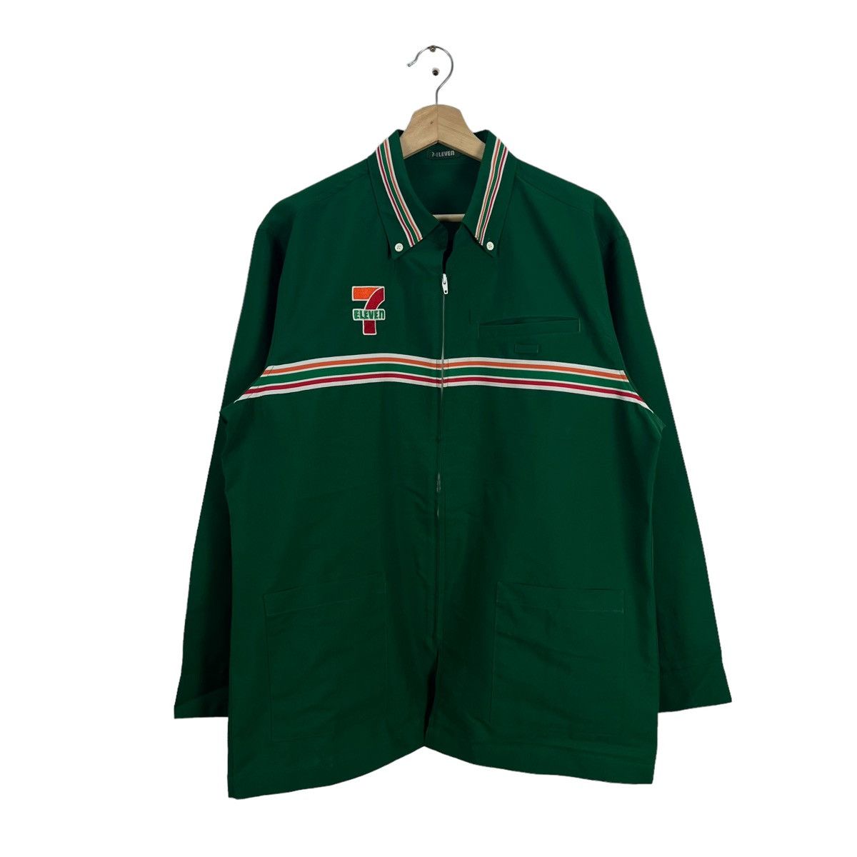 Japanese Brand VINTAGE 7-ELEVEN JAPAN BIG LOGO WORKERS WEAR Size US L / EU 52-54 / 3 - 1 Thumbnail