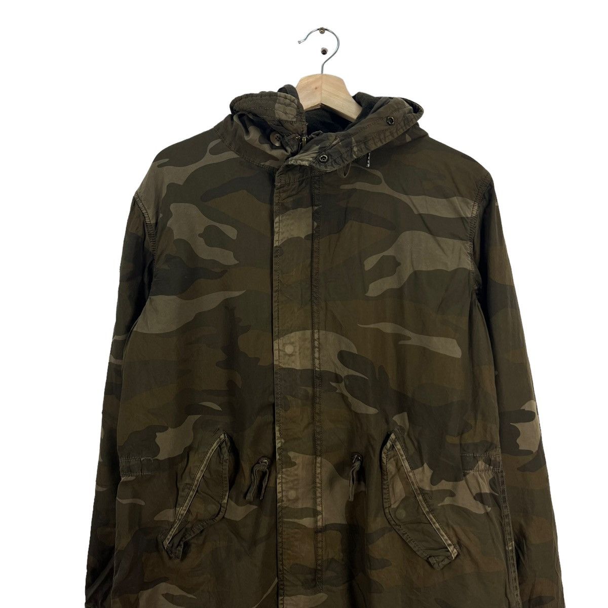 Vintage VINTAGE CAMO PARKA FISH TAIL JACKET MILITARY WEAR Size M / US 6-8 / IT 42-44 - 3 Thumbnail