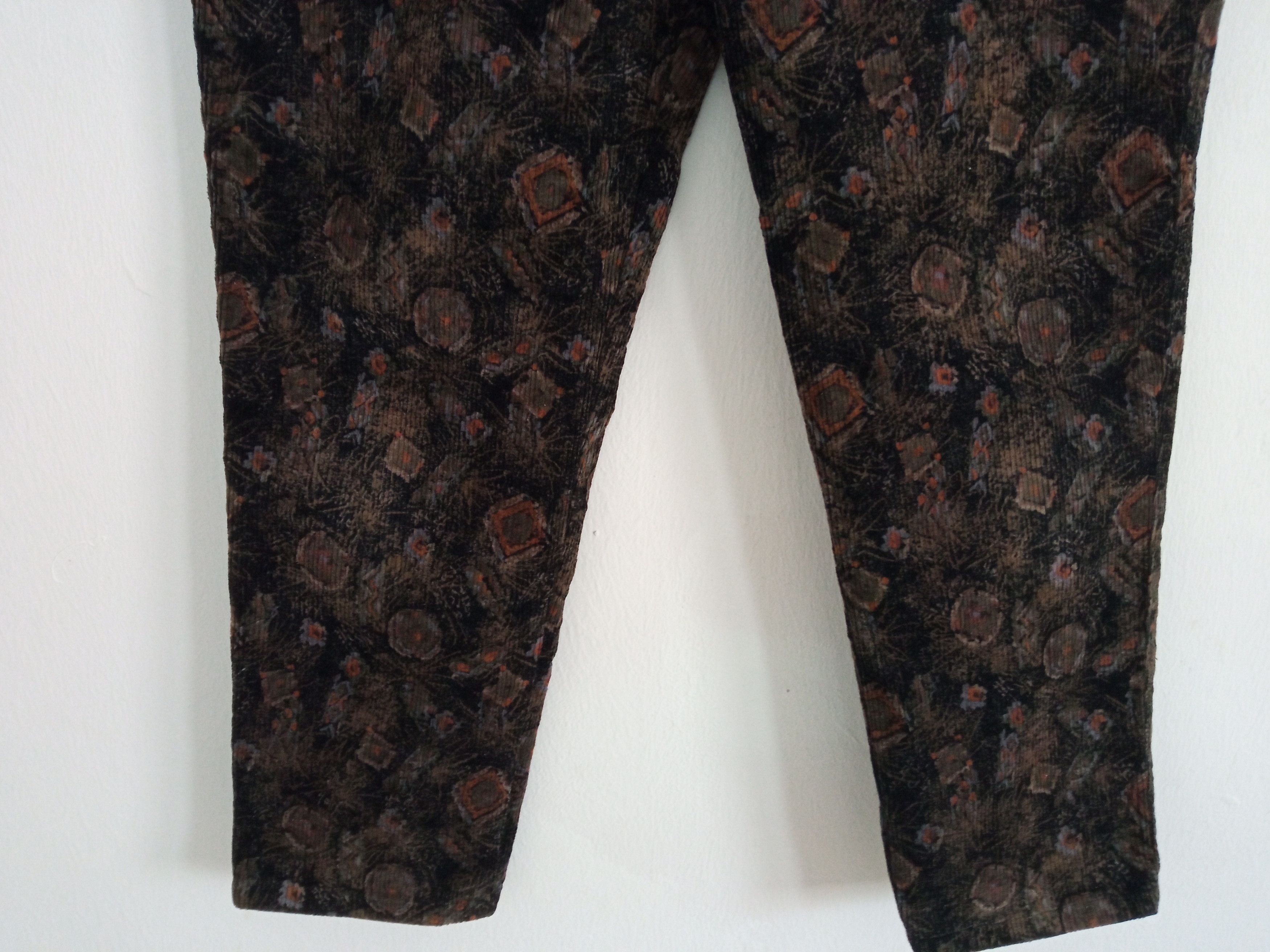 Japanese Brand × Vintage 🔥🔥Vintage Japanese Brand Full Print Artwork Courdroy Pants Size US 30 / EU 46 - 7 Thumbnail