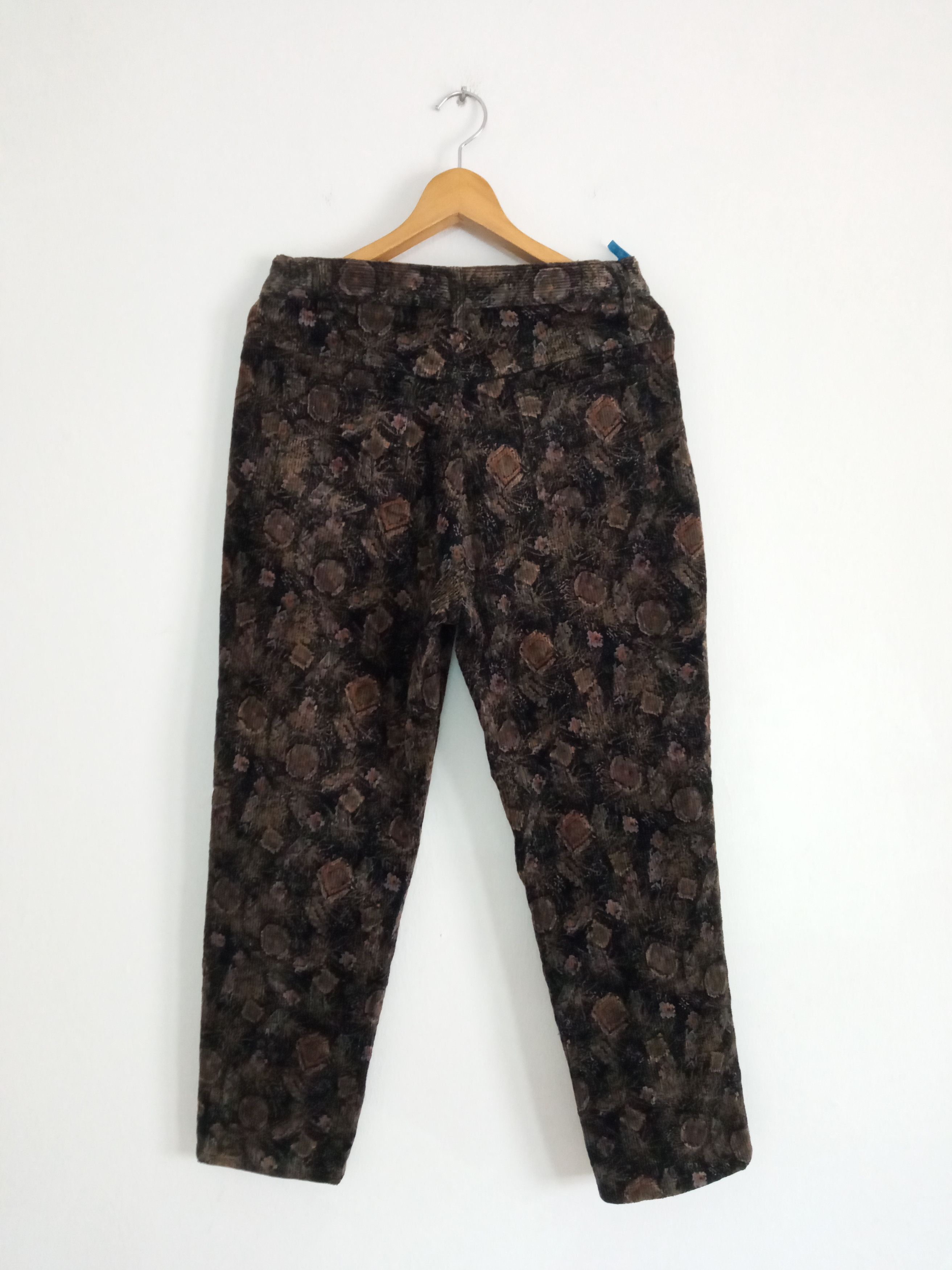 Japanese Brand × Vintage 🔥🔥Vintage Japanese Brand Full Print Artwork Courdroy Pants Size US 30 / EU 46 - 12 Thumbnail