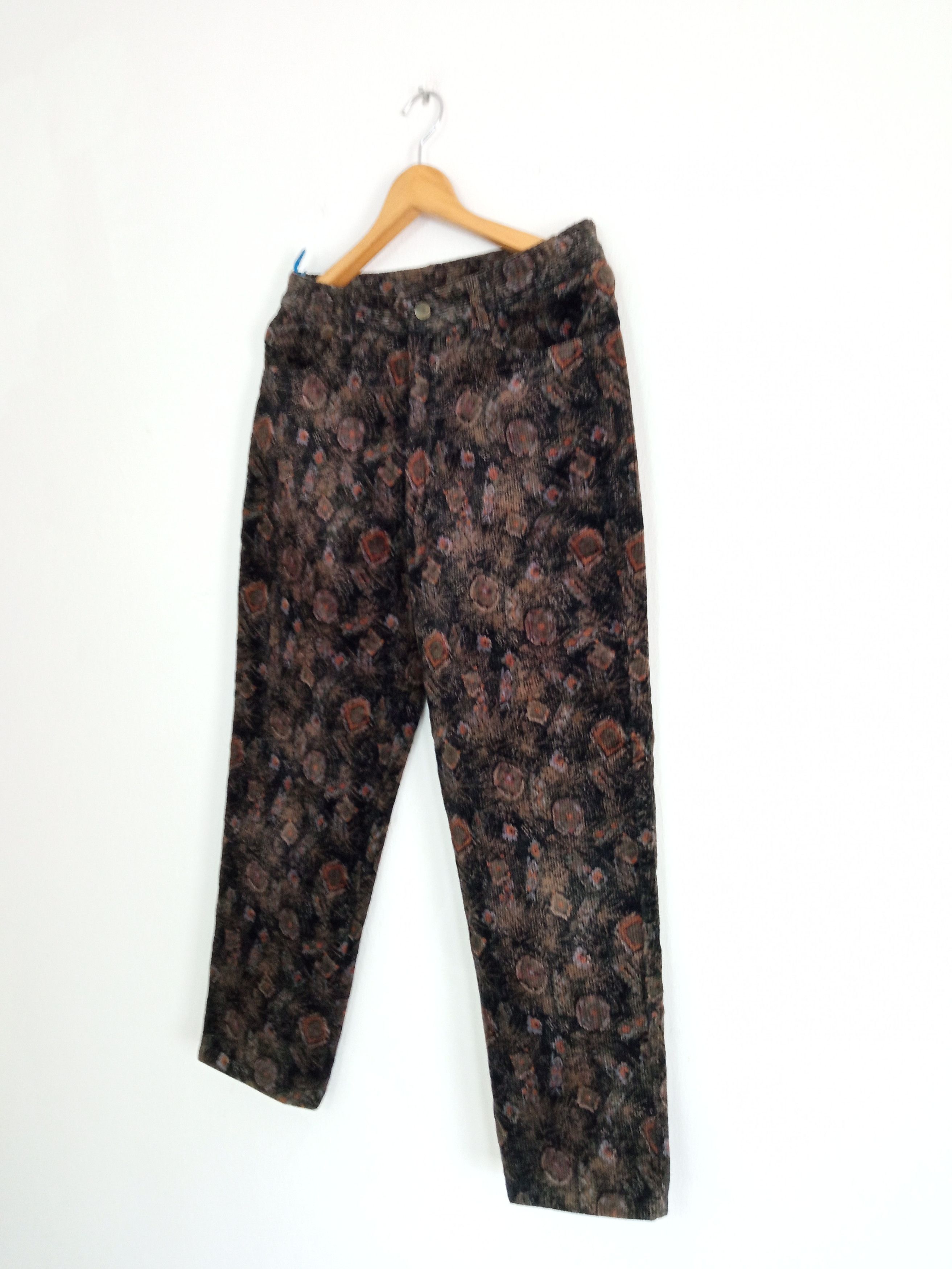 Japanese Brand × Vintage 🔥🔥Vintage Japanese Brand Full Print Artwork Courdroy Pants Size US 30 / EU 46 - 4 Thumbnail