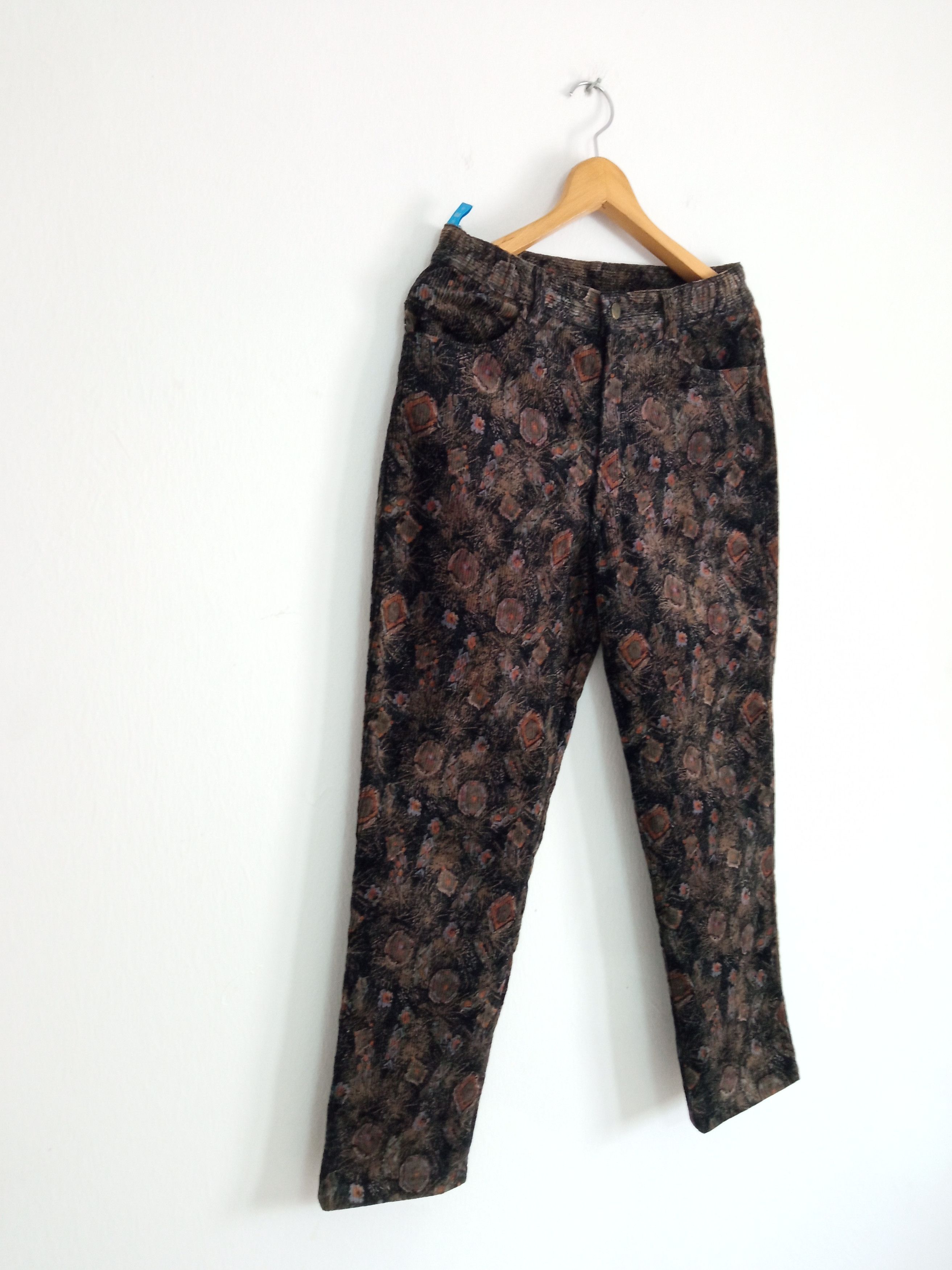 Japanese Brand × Vintage 🔥🔥Vintage Japanese Brand Full Print Artwork Courdroy Pants Size US 30 / EU 46 - 3 Thumbnail