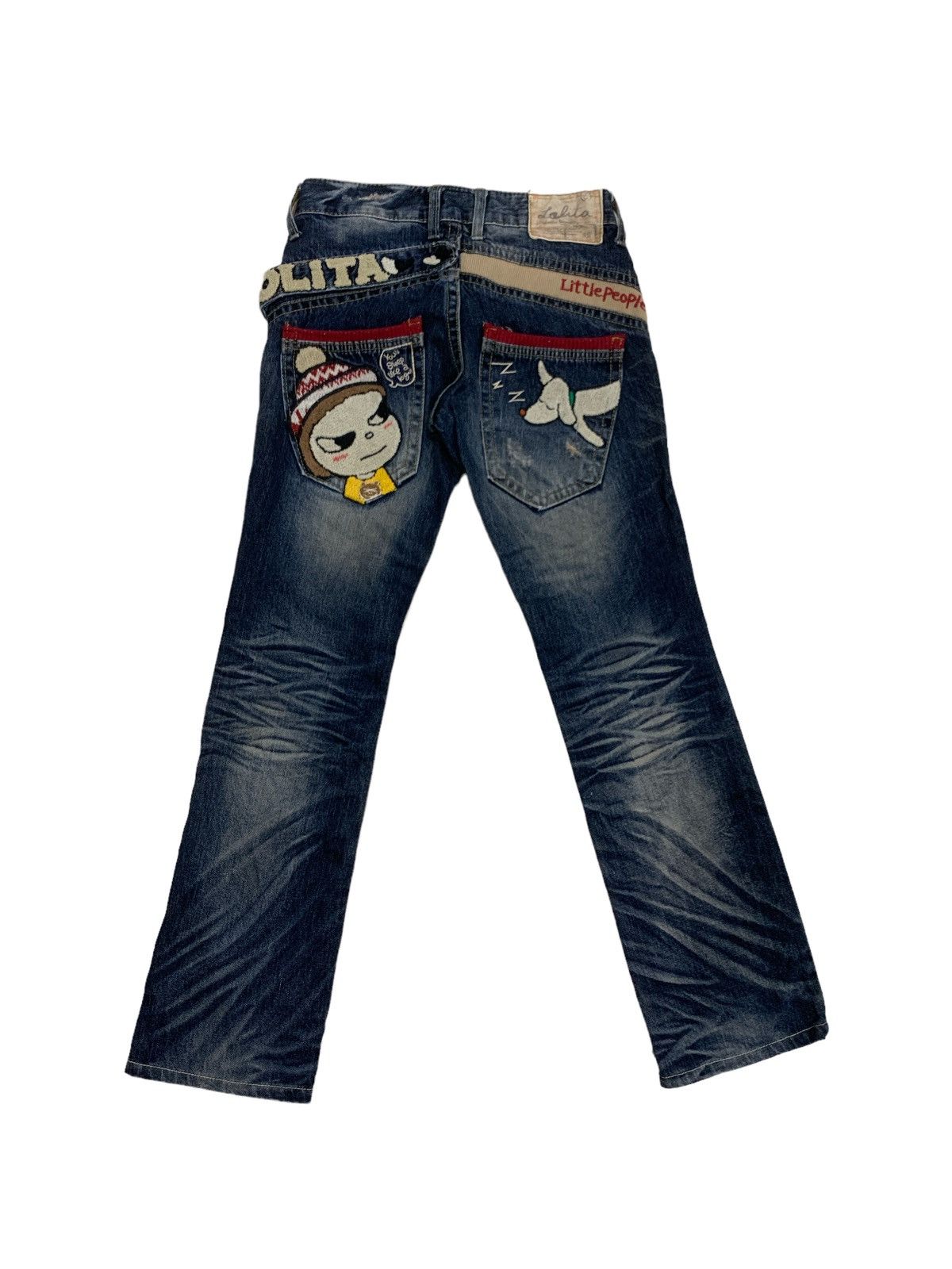 image of Lolita Jeans X Yoshitomo Nara Jeans in Blue, Men's (Size 30)