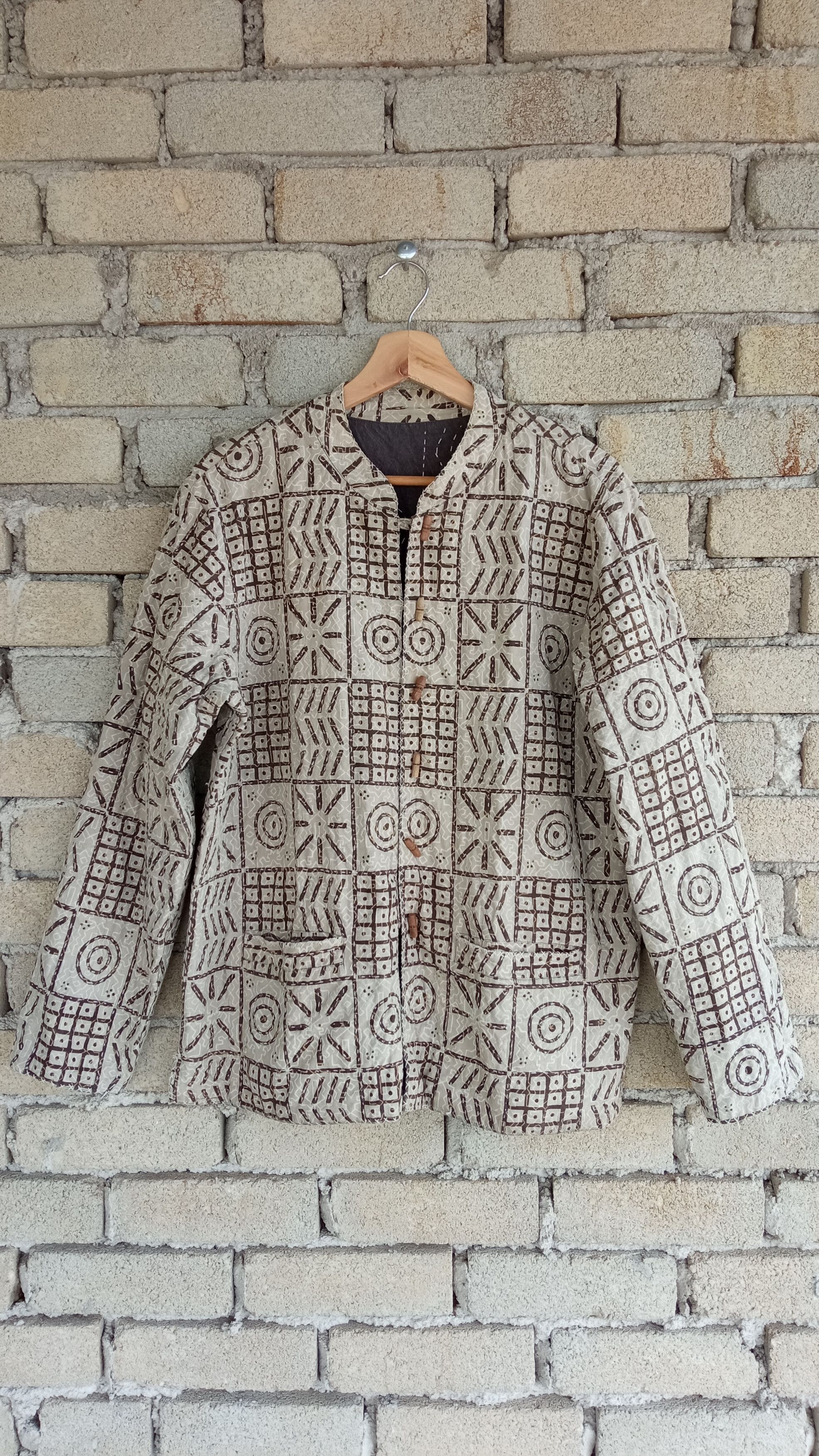 Japanese Brand × Vintage 🔥🔥Japanese Brand Sashiko Stitching Reversible Jacket Size US L / EU 52-54 / 3 - 8 Thumbnail