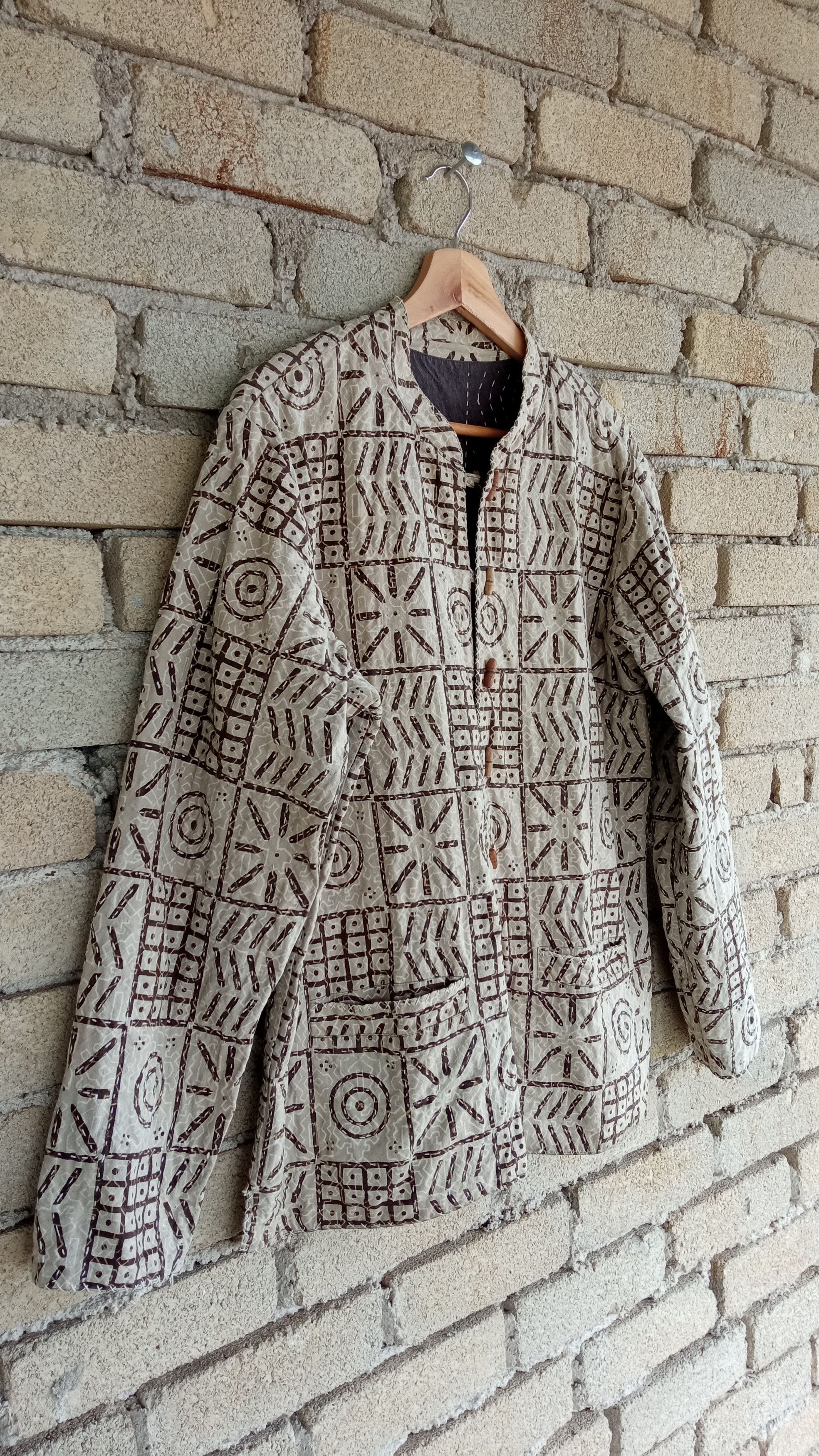 Japanese Brand × Vintage 🔥🔥Japanese Brand Sashiko Stitching Reversible Jacket Size US L / EU 52-54 / 3 - 9 Thumbnail