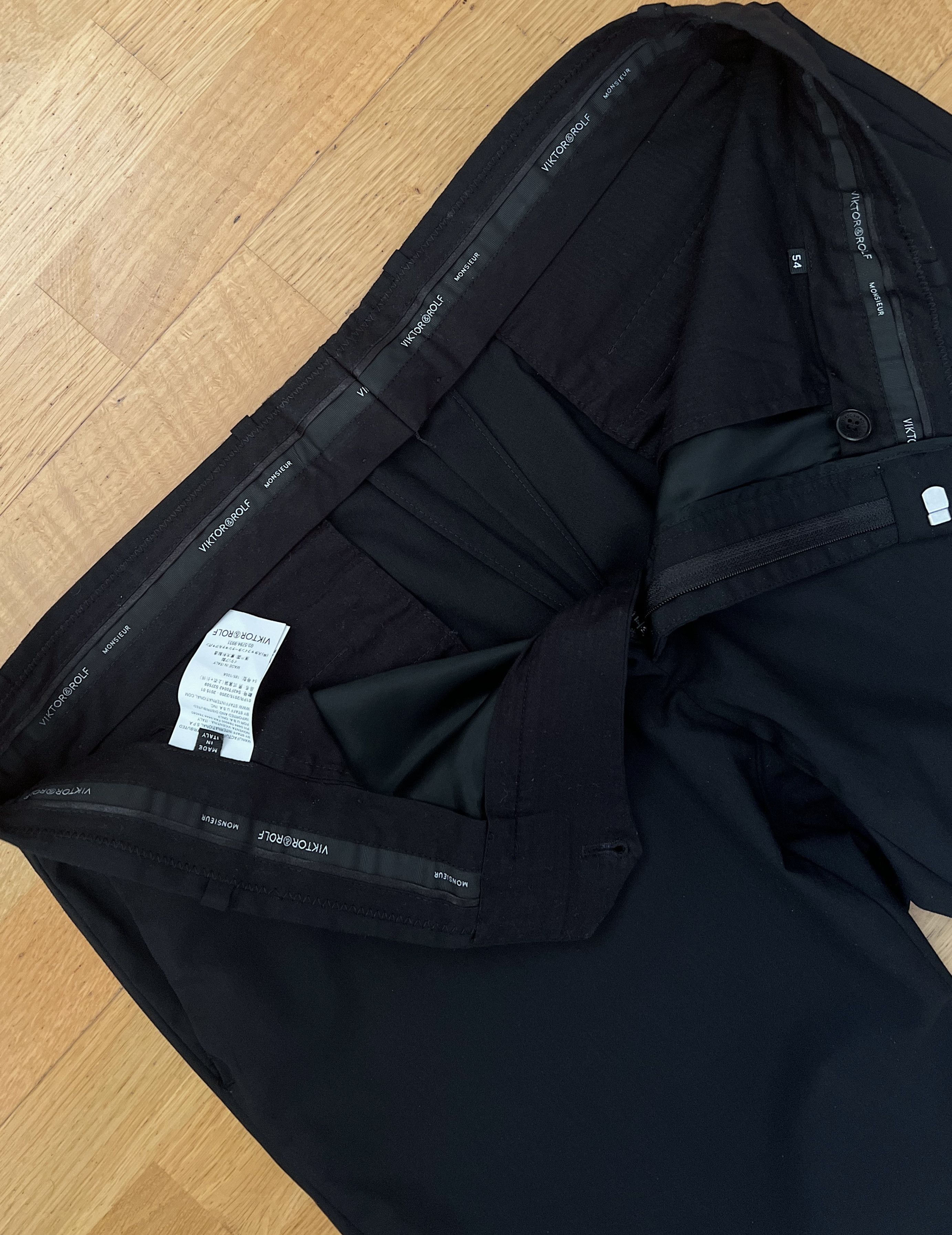 Viktor & Rolf Victor & Rolf Wool Black Men’s Trousers Size US 36 / EU 52 - 8 Thumbnail