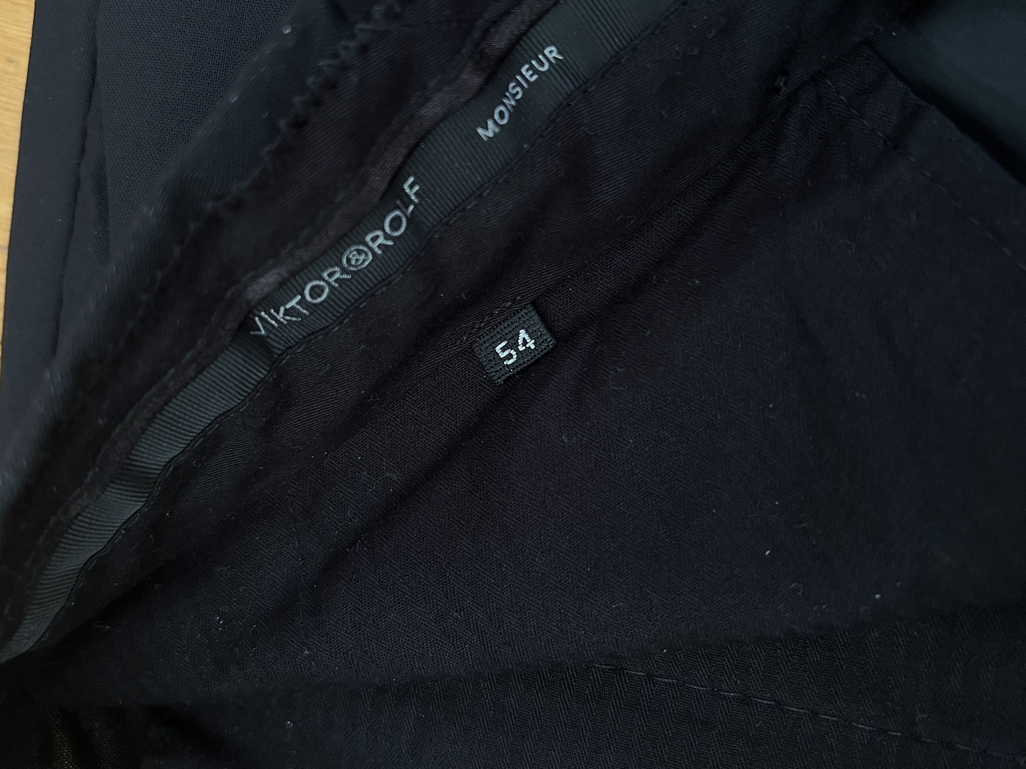 Viktor & Rolf Victor & Rolf Wool Black Men’s Trousers Size US 36 / EU 52 - 9 Thumbnail