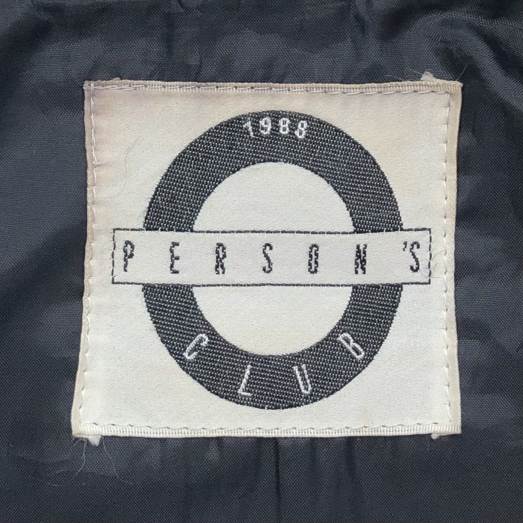 PERSON'S VTG 1988 Person Club MA-1 Bomber Jacket Embroidery Logo Size US L / EU 52-54 / 3 - 10 Thumbnail