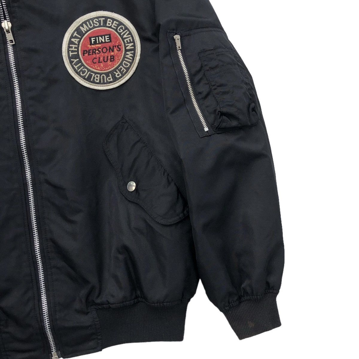 PERSON'S VTG 1988 Person Club MA-1 Bomber Jacket Embroidery Logo Size US L / EU 52-54 / 3 - 7 Thumbnail
