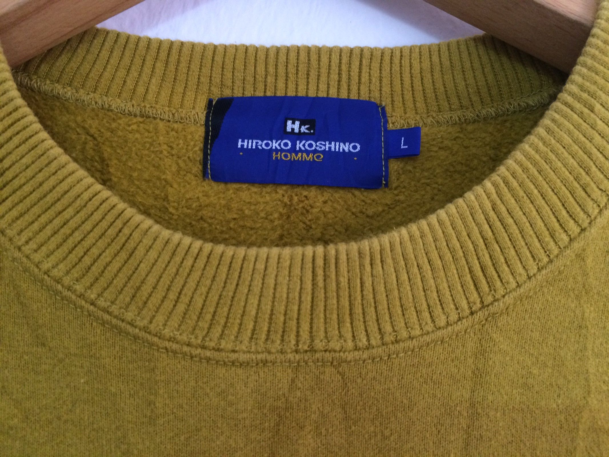 Hiroko Koshino Homme × Japanese Brand × Vintage 🔥🔥Vintage Hiroko Koshino Homme Spellout Logo Sweatshirt Size US L / EU 52-54 / 3 - 9 Thumbnail