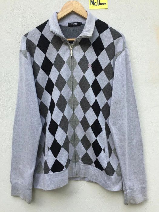 Burberry Burberry Black Label Zip Up Vintage Sweater Size US M / EU 48-50 / 2 - 1 Thumbnail