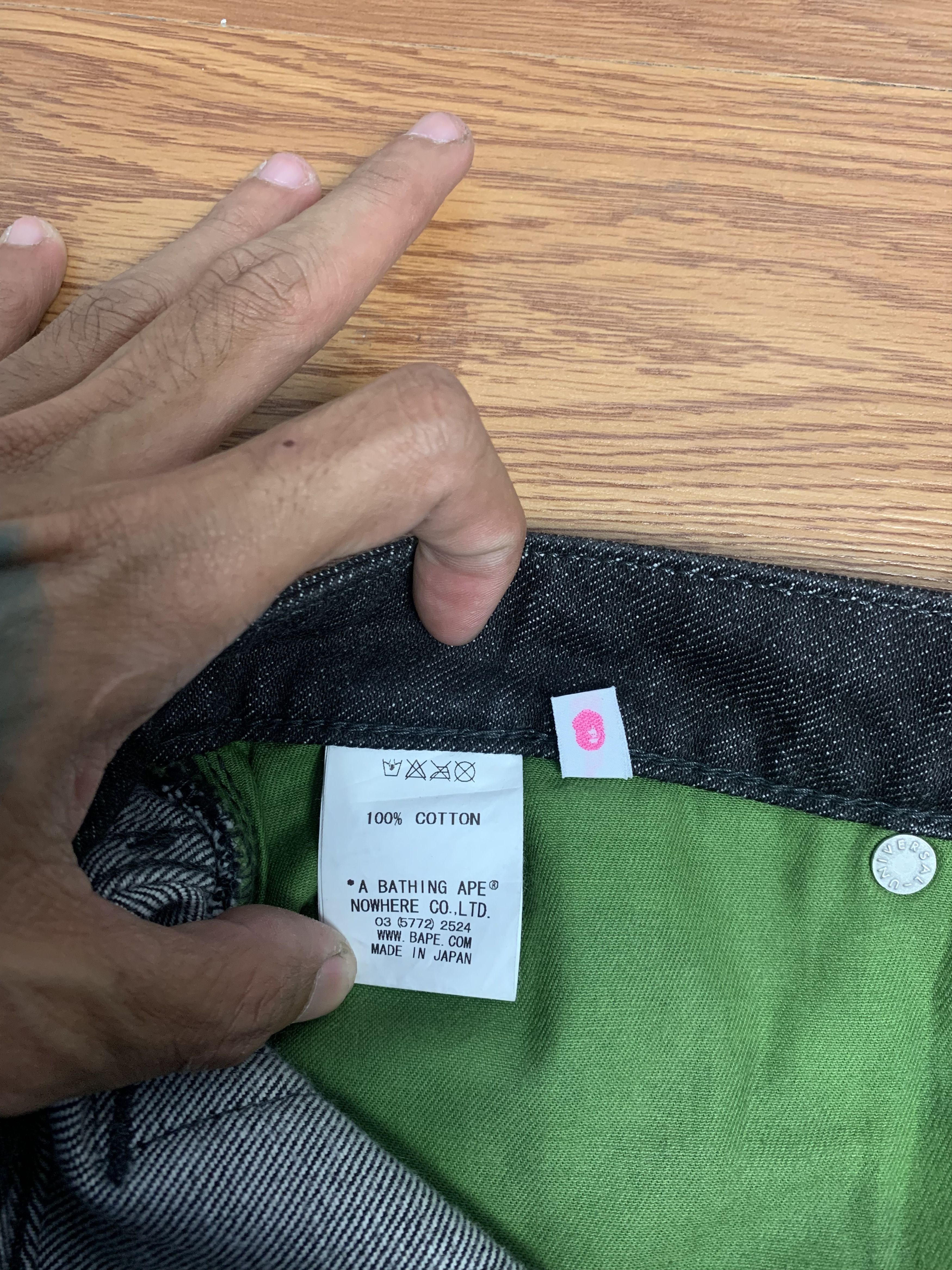 Bape Bapesta Denim Size 31" - 11 Thumbnail